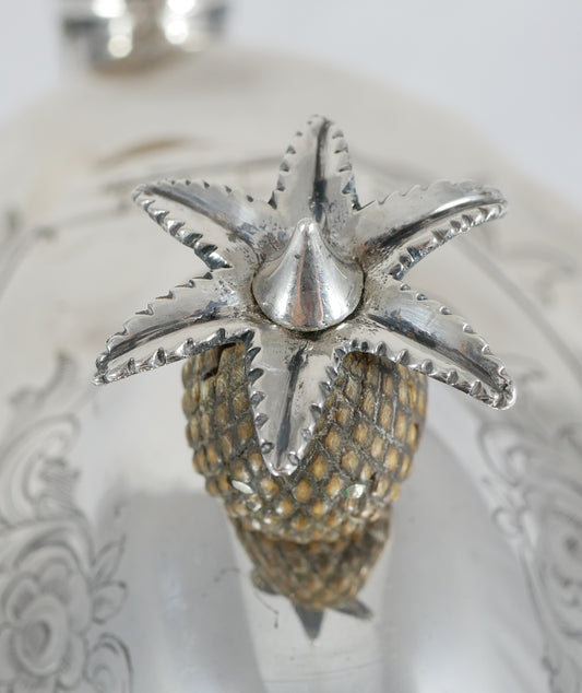 Antique Georgian 1802 Exeter Sterling Silver Teapot Tea Pot Pineapple Finial JH