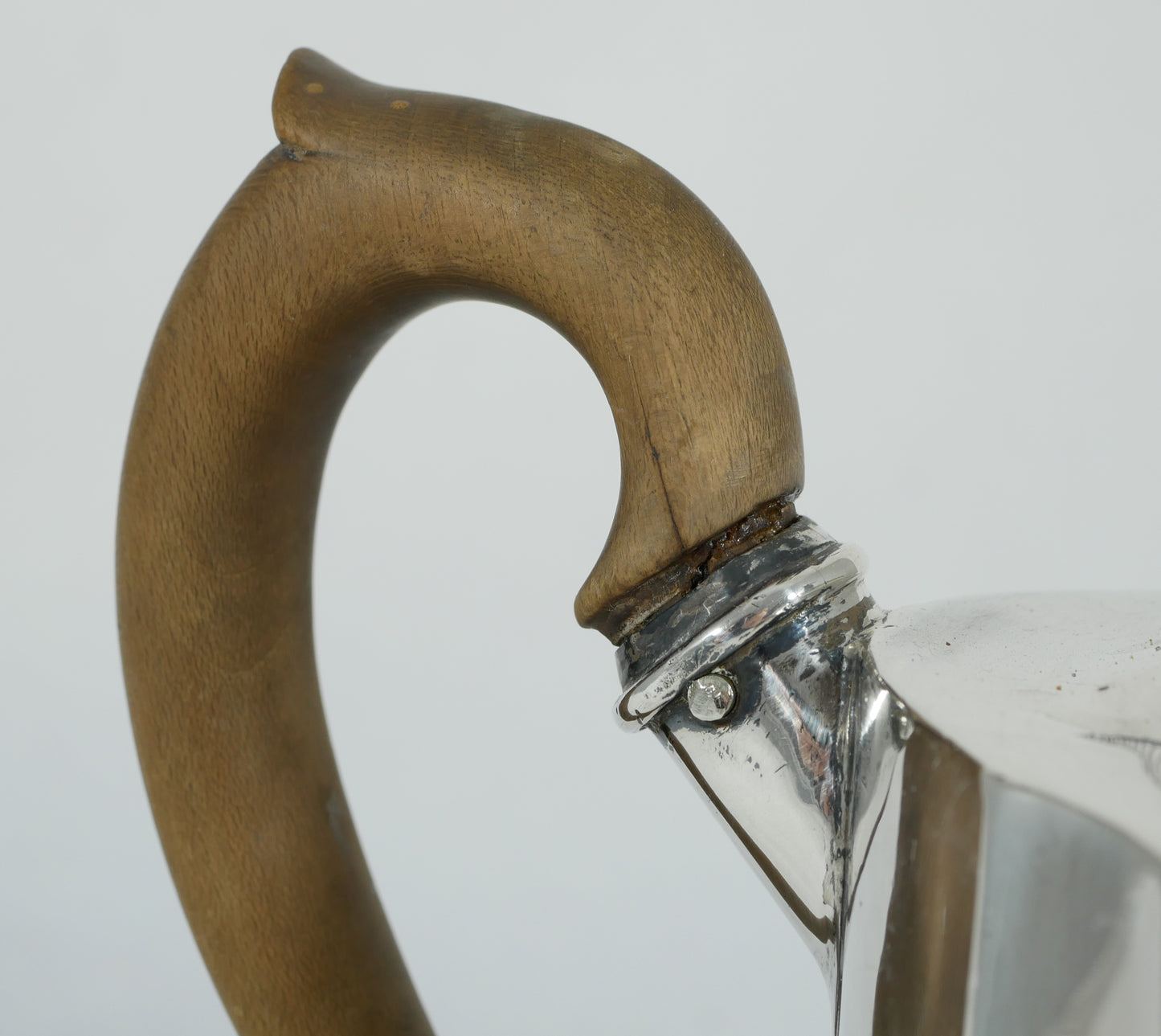 Antique Georgian 1802 Exeter Sterling Silver Teapot Tea Pot Pineapple Finial JH