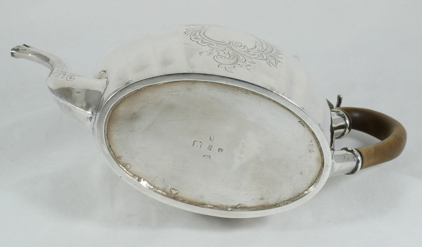 Antique Georgian 1802 Exeter Sterling Silver Teapot Tea Pot Pineapple Finial JH