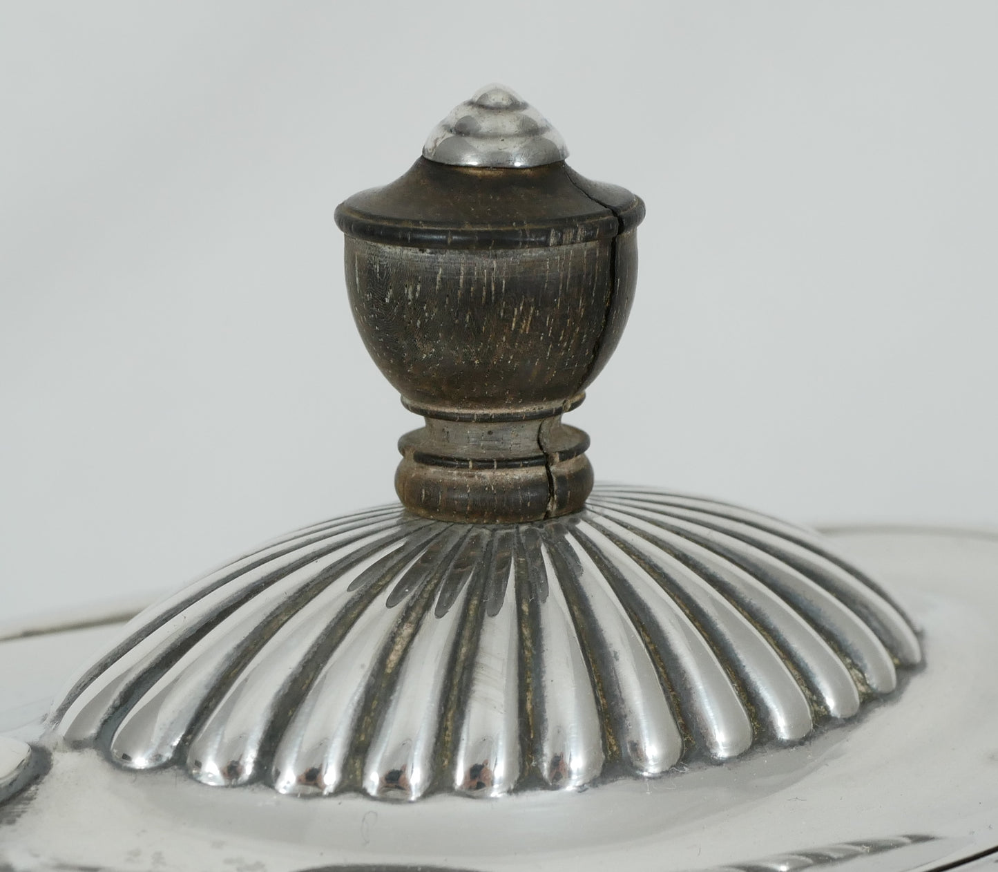Antique Edwardian 1906 Sterling Silver Tall Coffee Pot Teapot 1,100ml Fluted Set