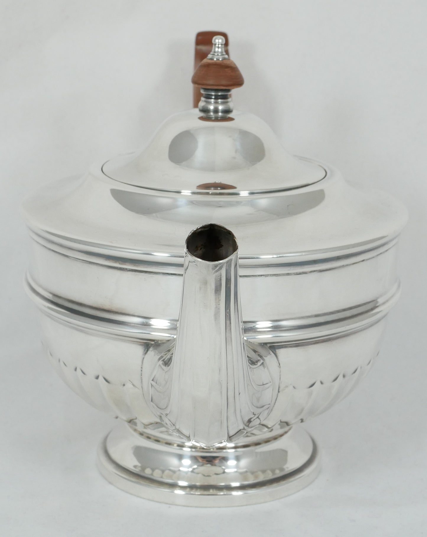 Antique Art Deco 1946 Sterling Silver 900ml Teapot Tea Pot Walker & Hall Set 925