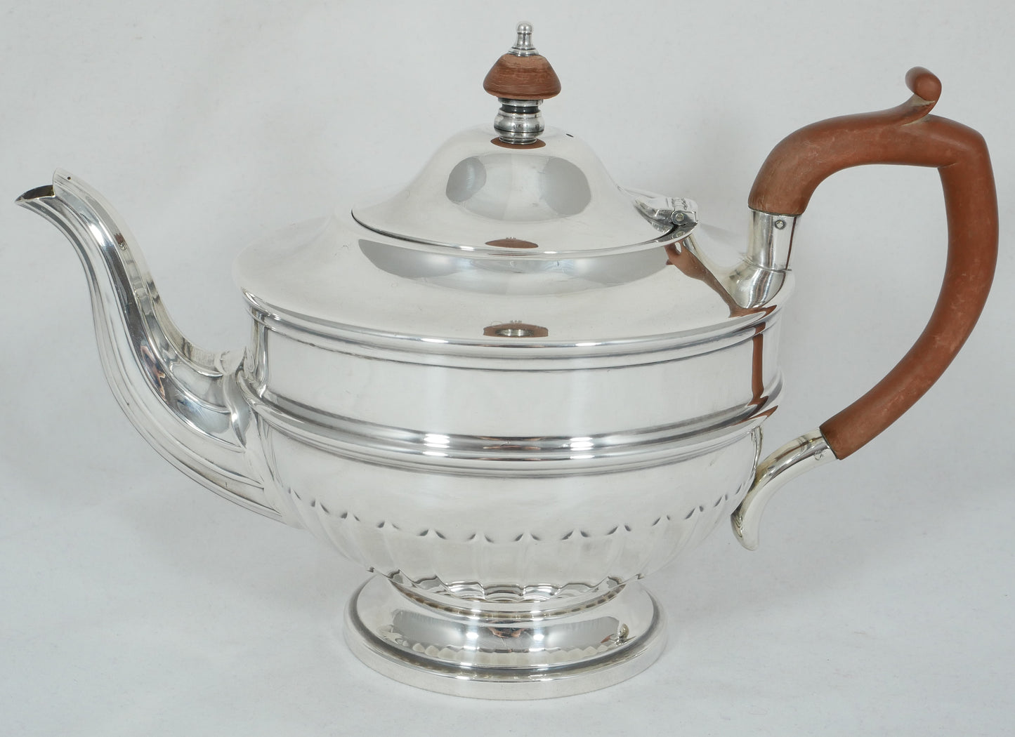 Antique Art Deco 1946 Sterling Silver 900ml Teapot Tea Pot Walker & Hall Set 925