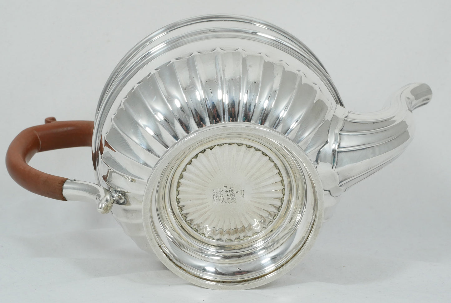Antique Art Deco 1946 Sterling Silver 900ml Teapot Tea Pot Walker & Hall Set 925