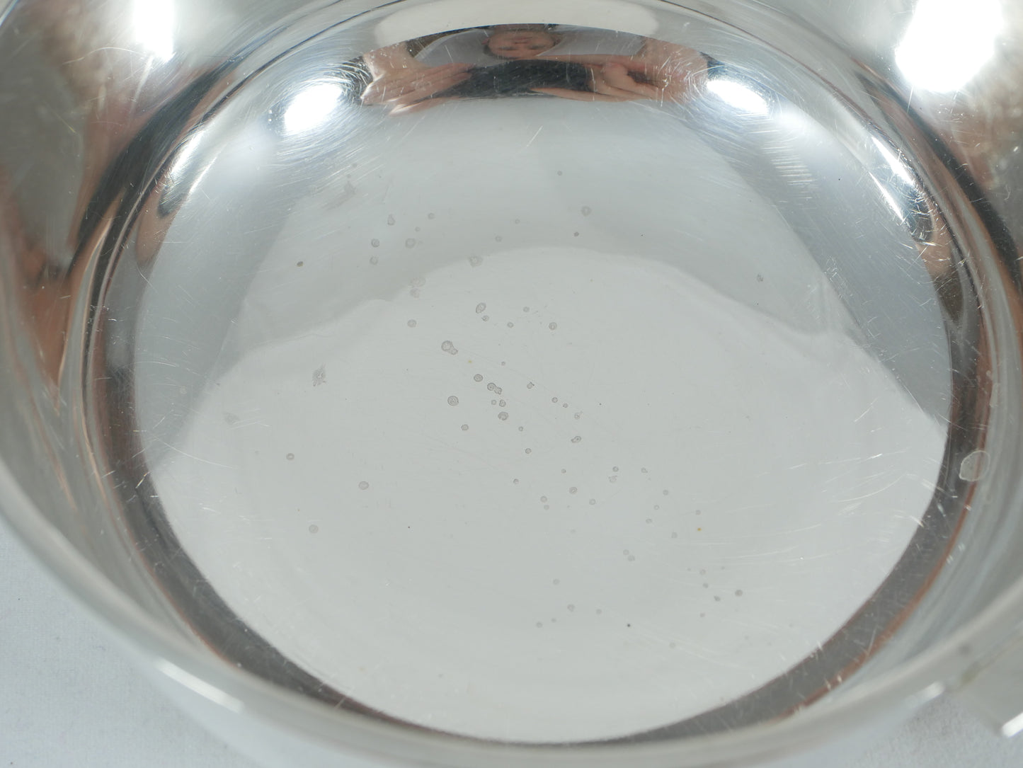 Antique Art Deco 1930 Heavy Sterling Silver Twin Handled Porringer Food Bowl JBC