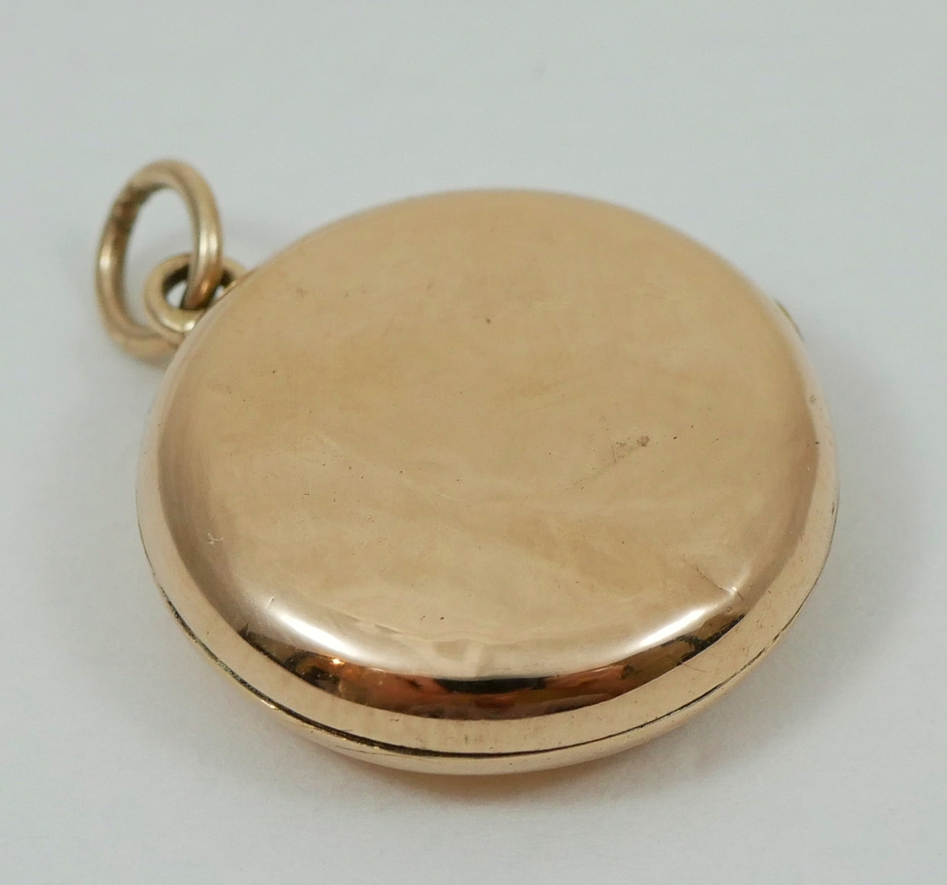 Antique Victorian Solid 9ct Rose Gold Masonic Freemason Photo Locket Pendant