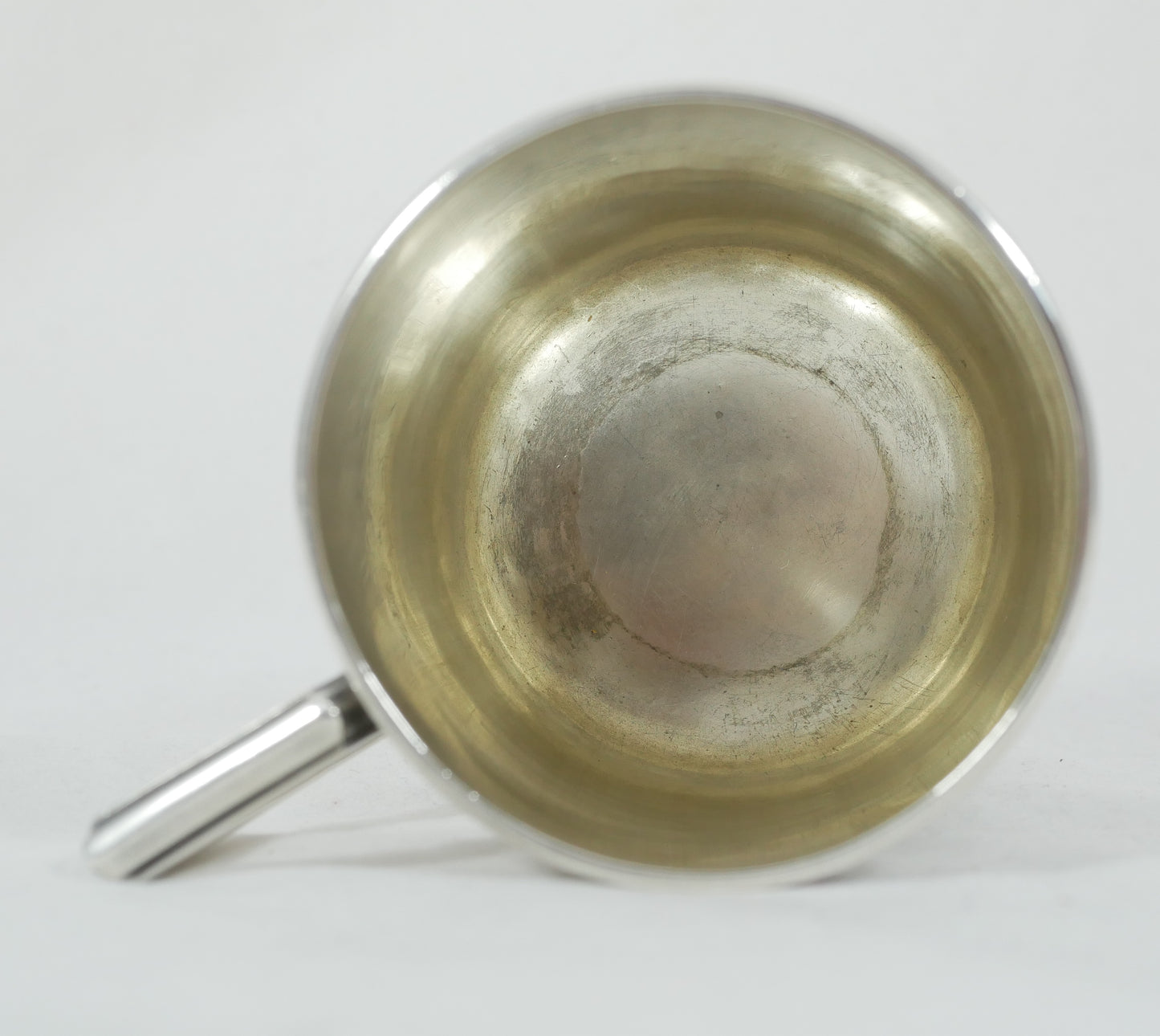 Antique Victorian 1881 Sterling Silver Christening Mug Tankard Bright Cut 250ml