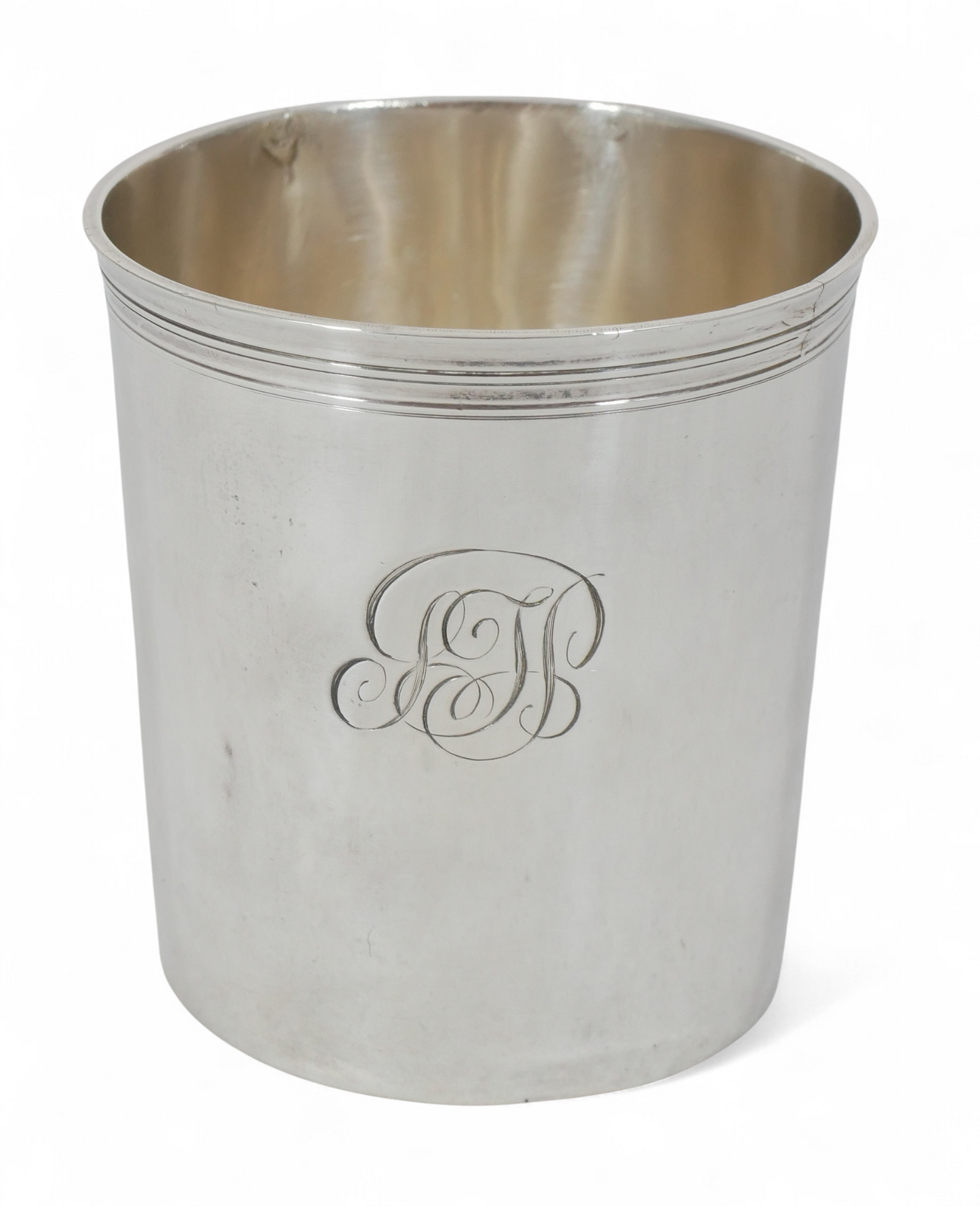 Antique Victorian 1885 Sterling Silver Beaker Water Christening Cup Barnard Sons