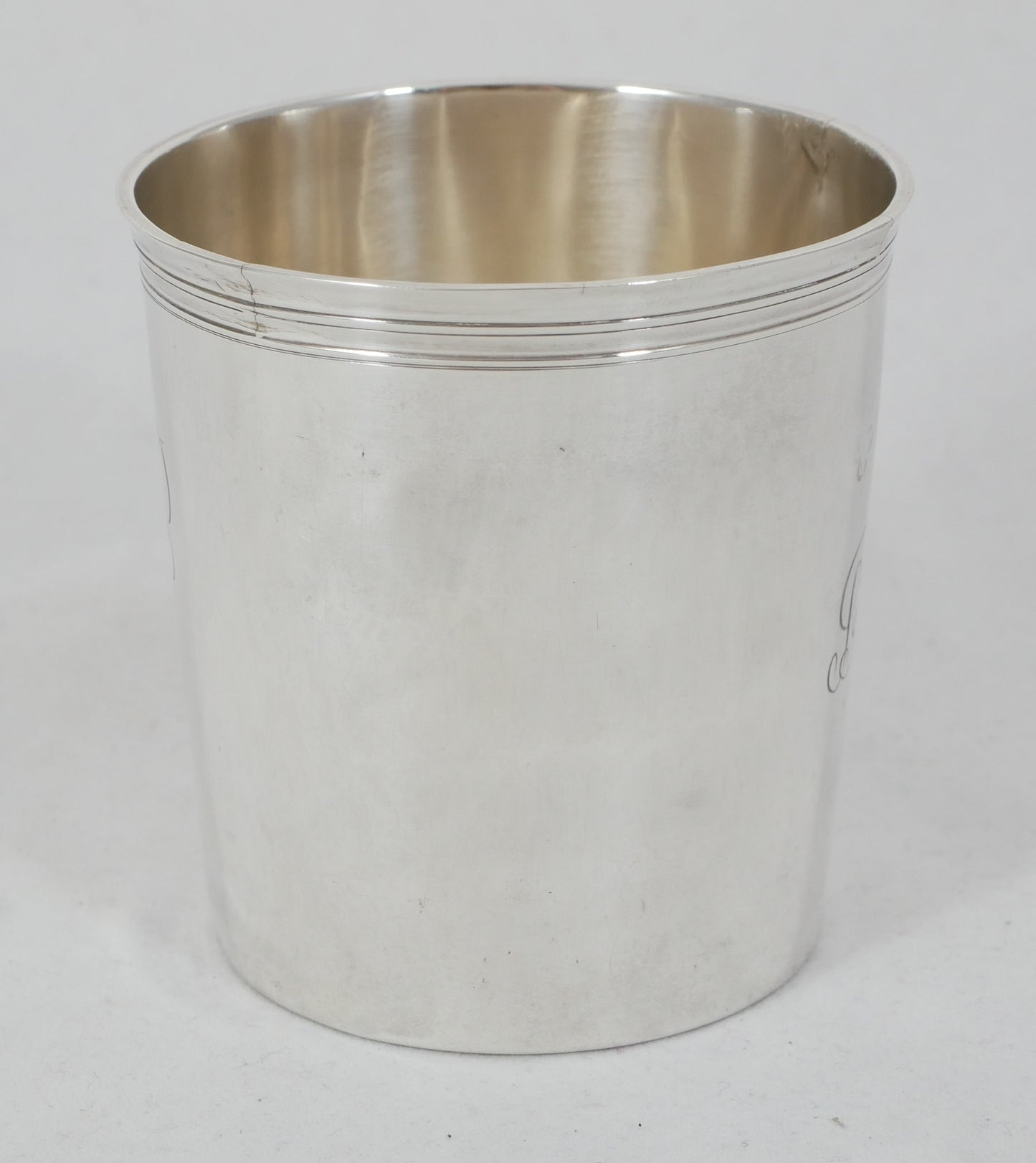 Antique Victorian 1885 Sterling Silver Beaker Water Christening Cup Barnard Sons
