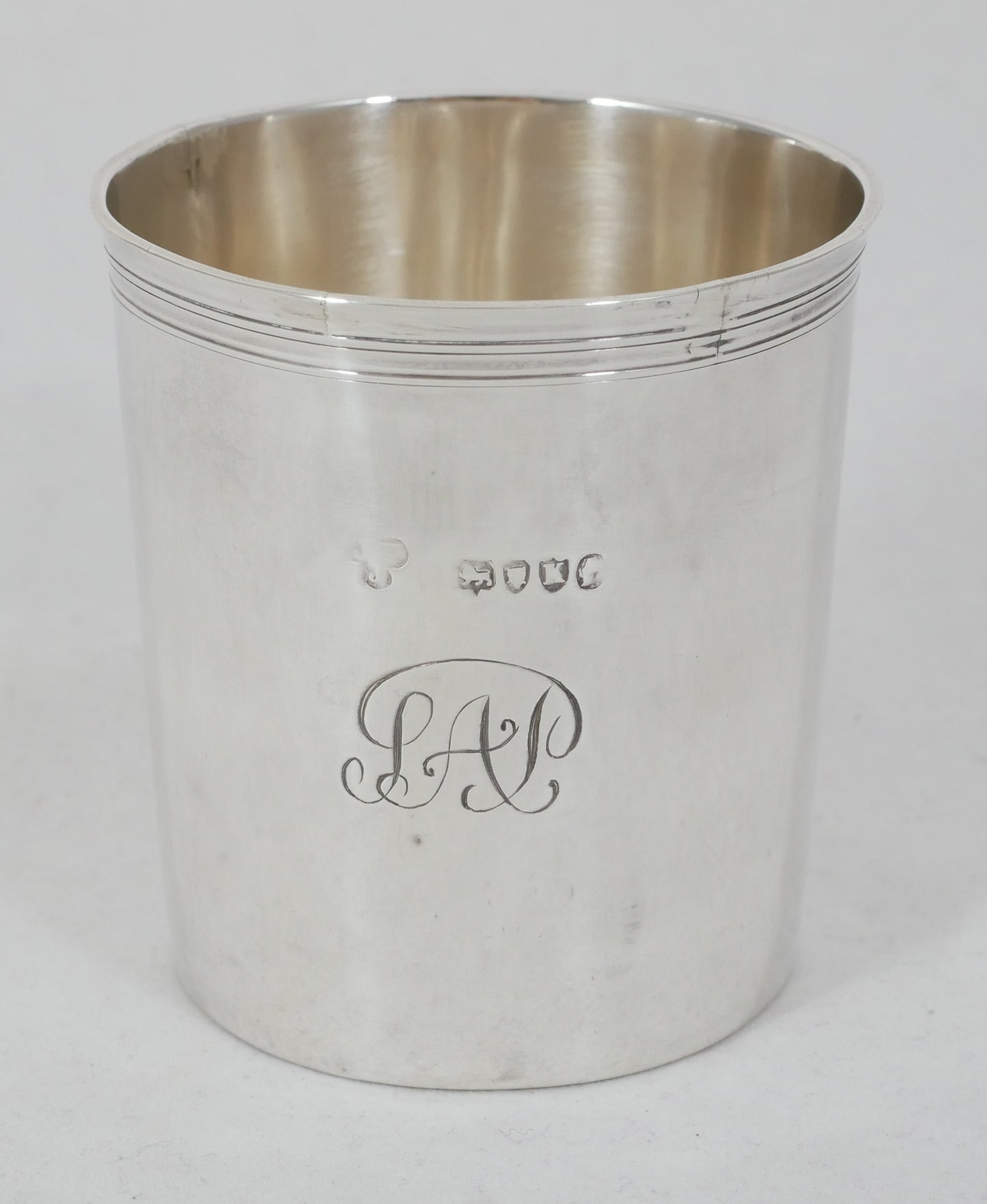 Antique Victorian 1885 Sterling Silver Beaker Water Christening Cup Barnard Sons