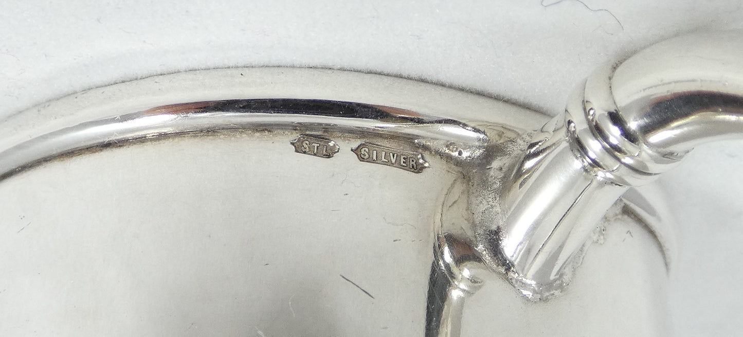Antique Victorian 1891 Australian Sterling Silver Christening Mug Cup Tankard