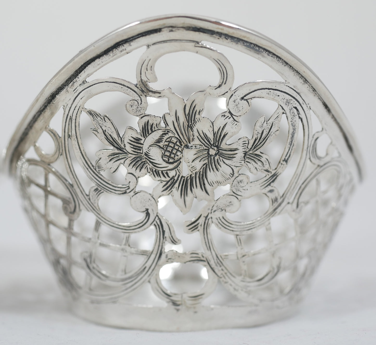 Antique German Pair of Solid 800 Silver Bon Bon Lolly Bowls Dish Set Sterling