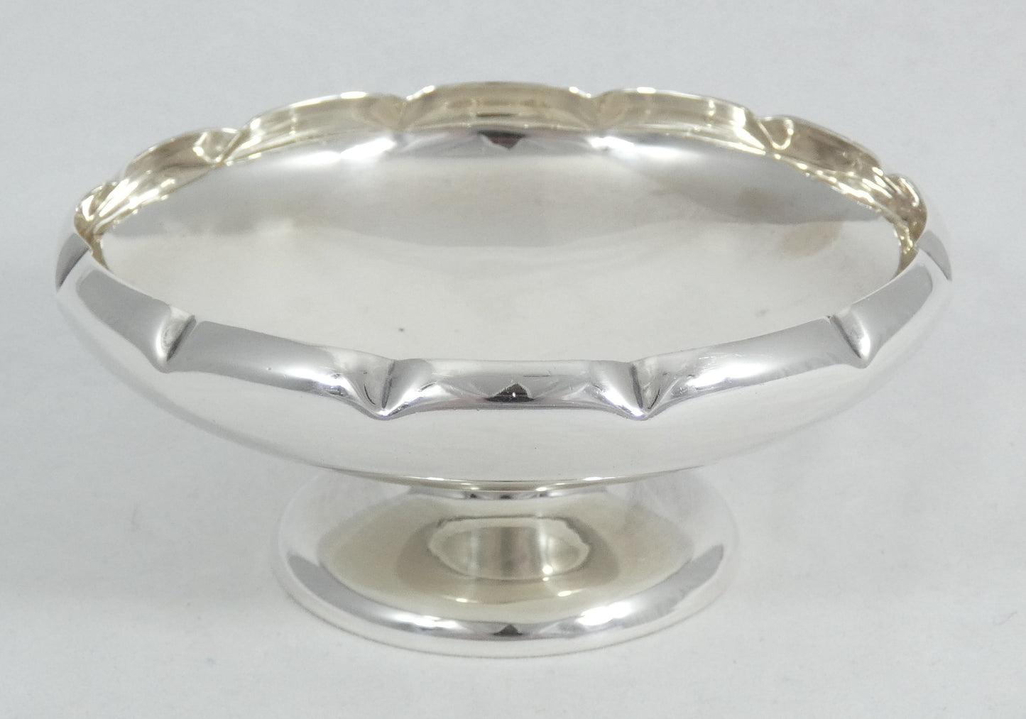 Antique Vintage 1963 Sterling Silver Candy Nut Dish Bowl Fruit Comport Tazza BB