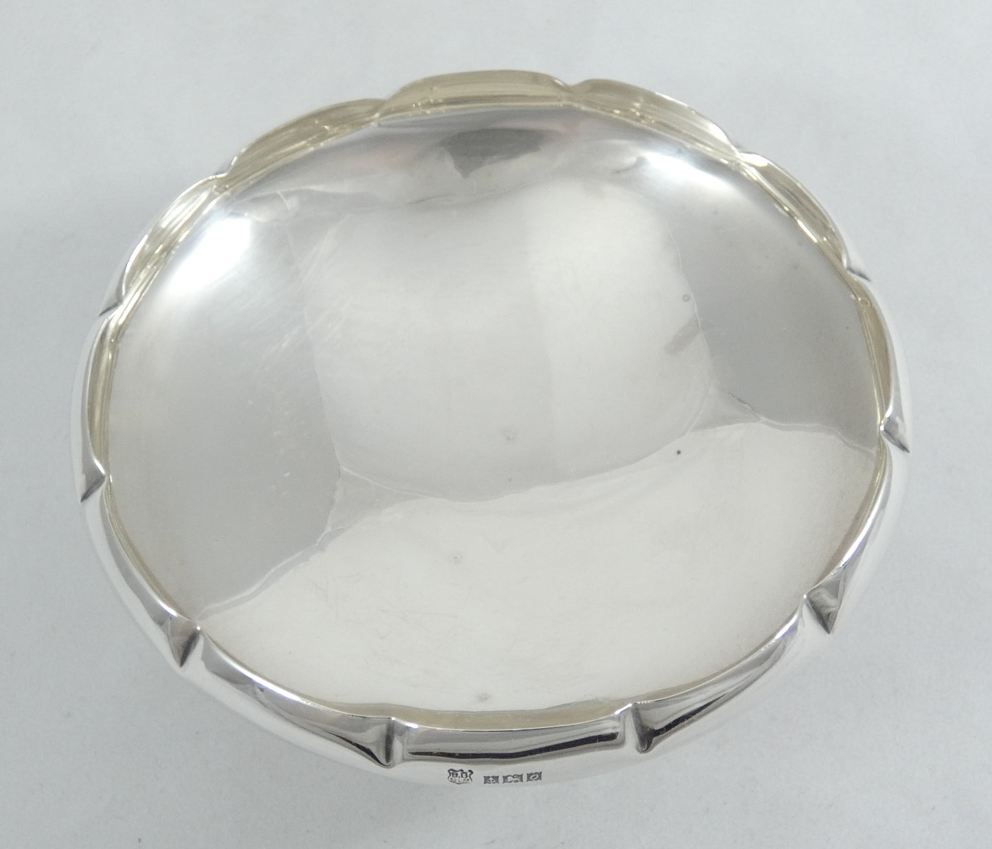 Antique Vintage 1963 Sterling Silver Candy Nut Dish Bowl Fruit Comport Tazza BB