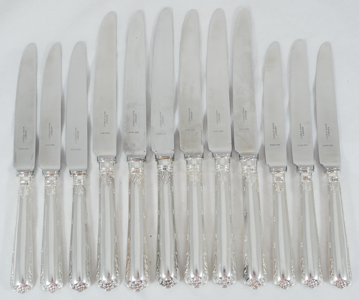 Antique Vintage 53pc 6pl Sterling Silver Marie Cutlery Set Fork Spoon Asprey CJV