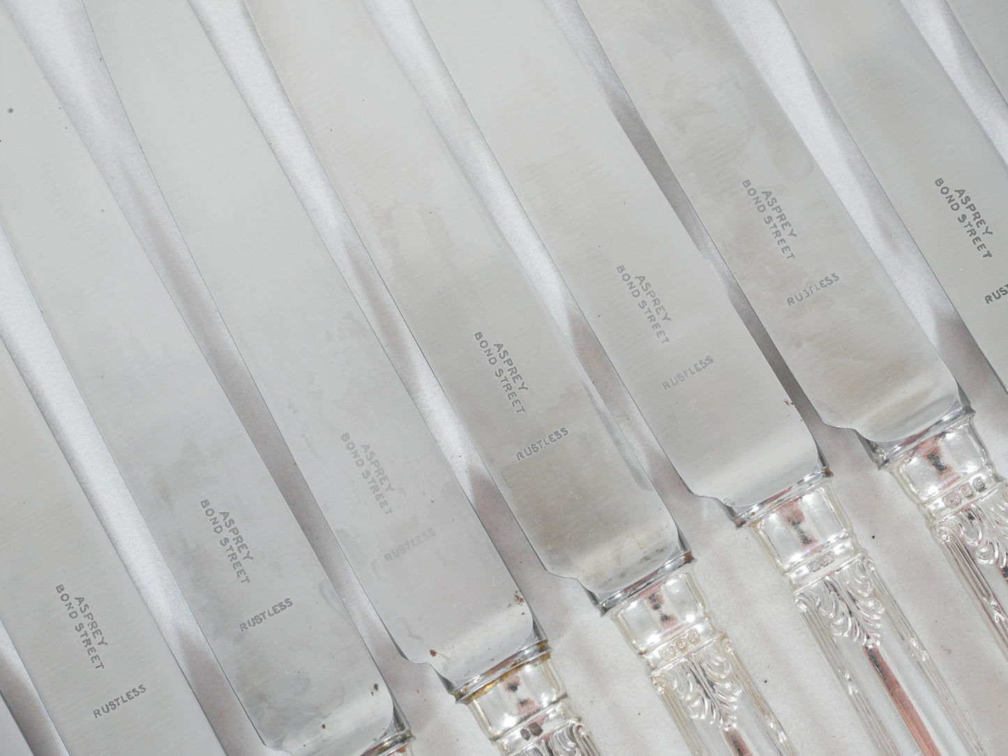 Antique Vintage 53pc 6pl Sterling Silver Marie Cutlery Set Fork Spoon Asprey CJV