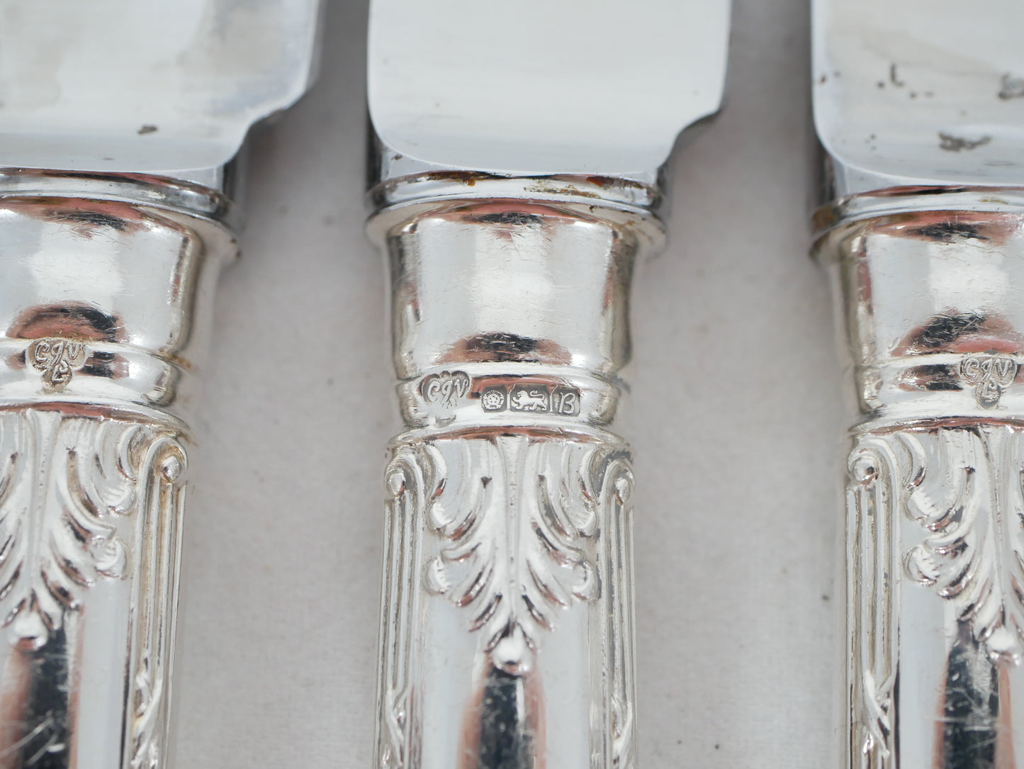 Antique Vintage 53pc 6pl Sterling Silver Marie Cutlery Set Fork Spoon Asprey CJV