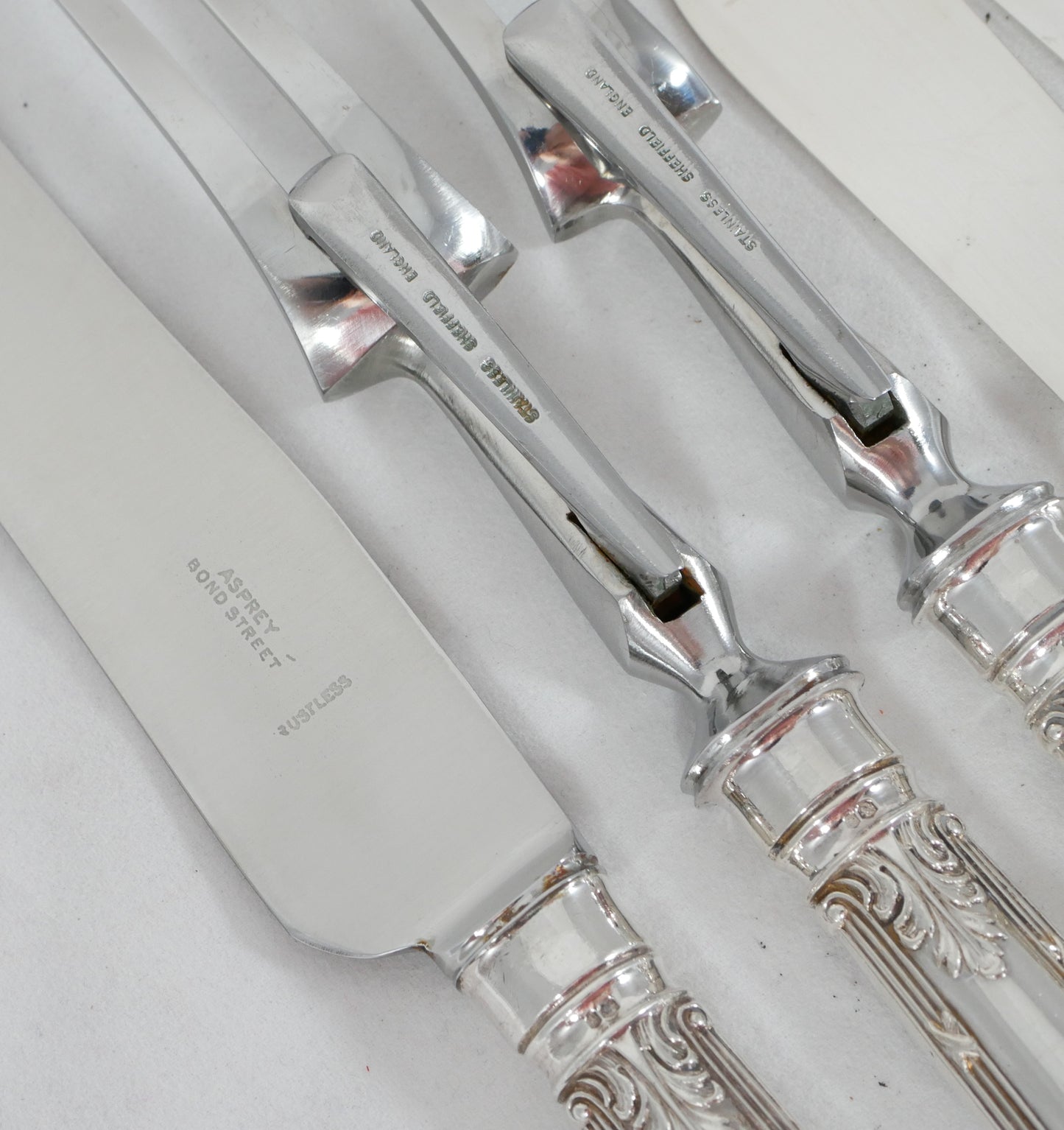 Antique Vintage 53pc 6pl Sterling Silver Marie Cutlery Set Fork Spoon Asprey CJV