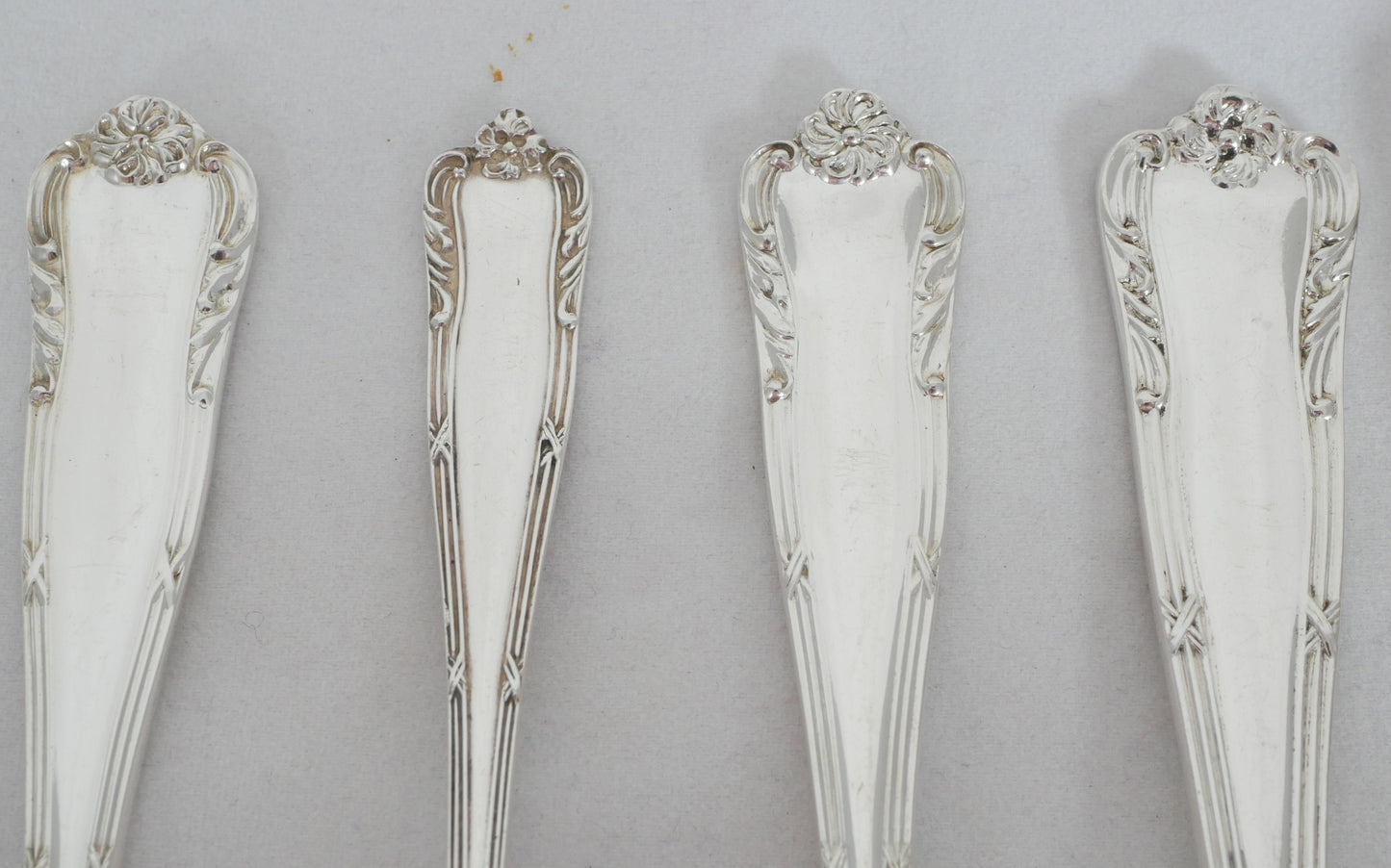 Antique Vintage 53pc 6pl Sterling Silver Marie Cutlery Set Fork Spoon Asprey CJV