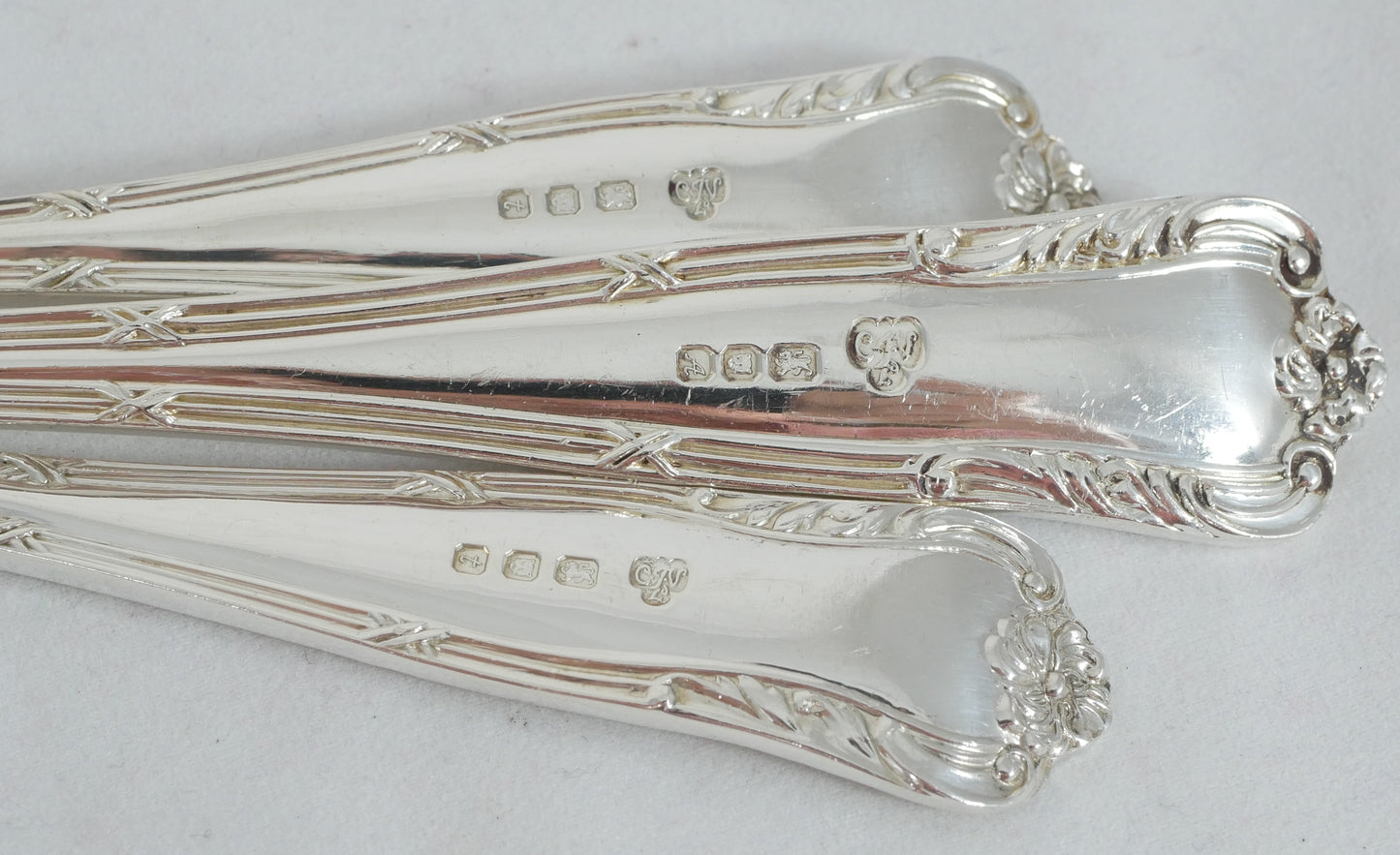 Antique Vintage 53pc 6pl Sterling Silver Marie Cutlery Set Fork Spoon Asprey CJV