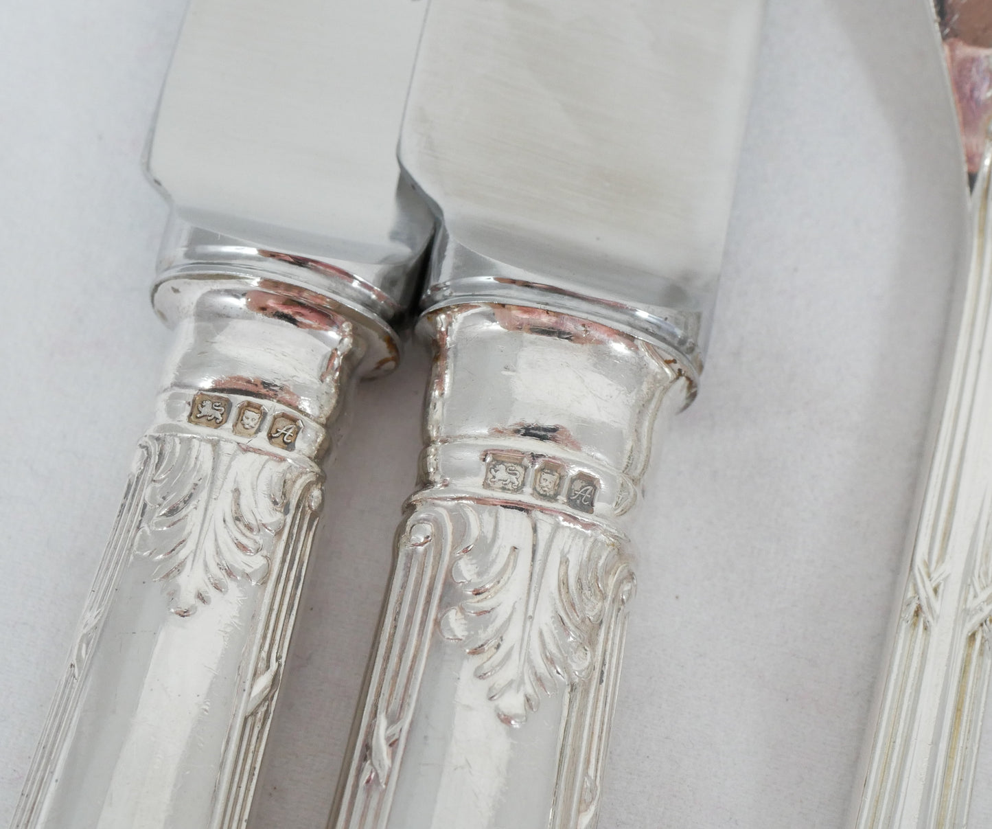 Antique Vintage 53pc 6pl Sterling Silver Marie Cutlery Set Fork Spoon Asprey CJV