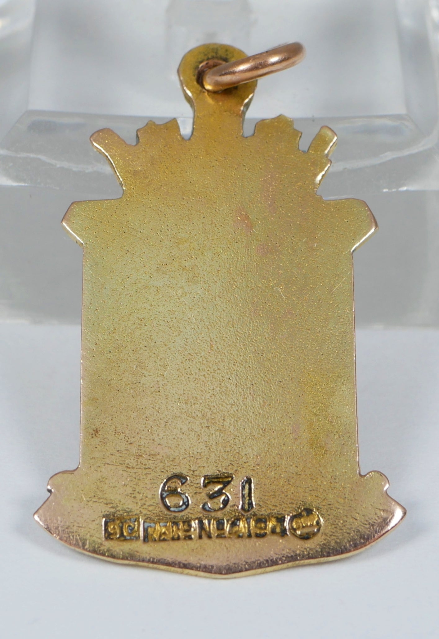 Antique Solid 9ct Yellow Gold Prince Alfred College Adelaide Pendant Medal Crest