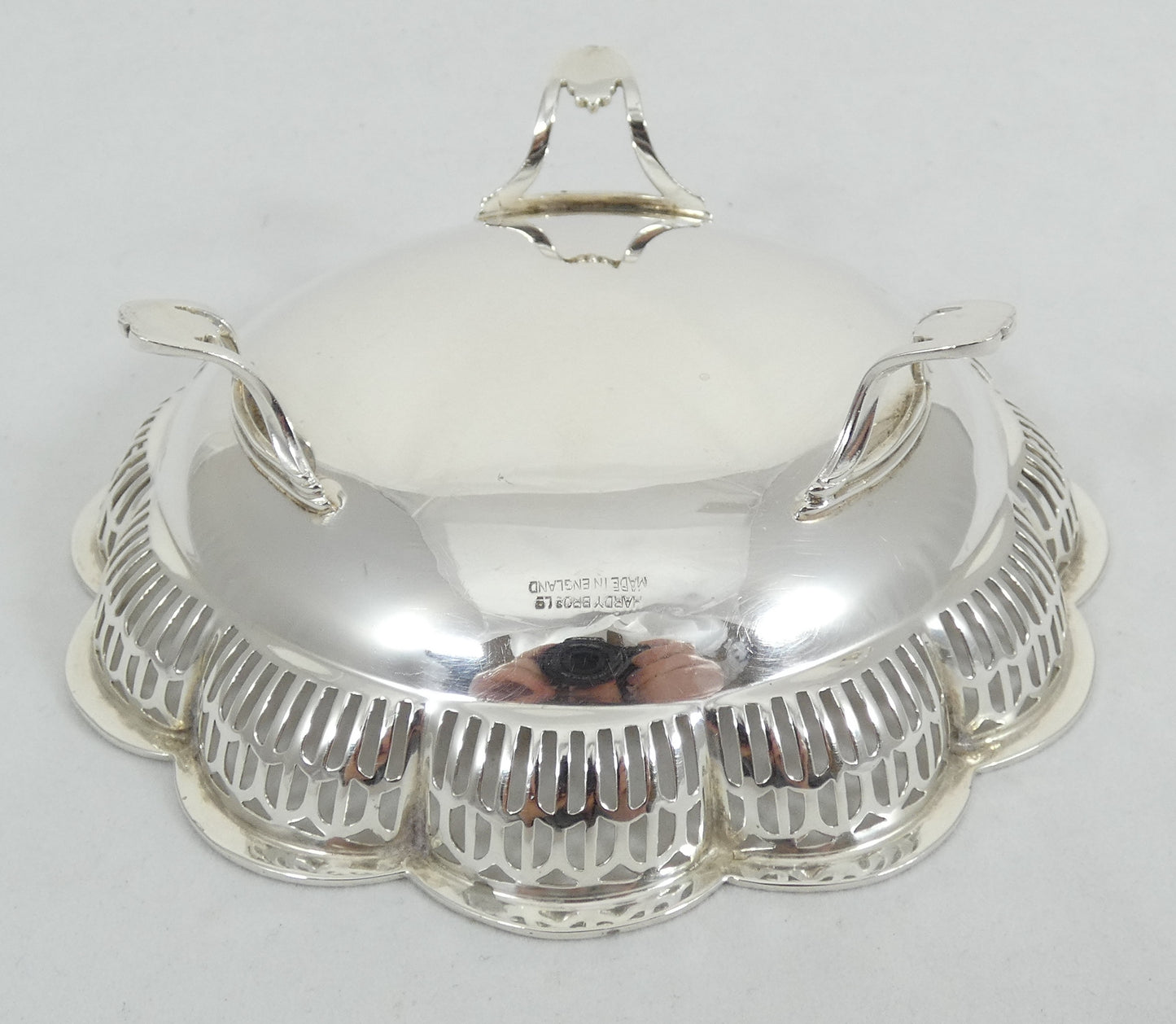 Antique Art Deco 1925 Sterling Silver 13cm Footed Bowl Bon Bon Serving Dish HB