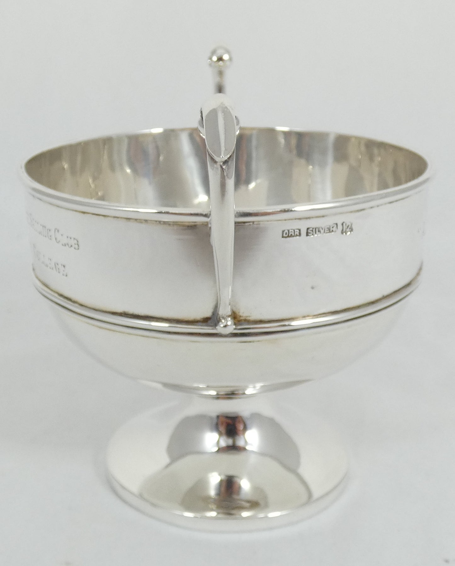 Antique Edwardian 1912 Peter Orr Sterling Silver Trophy Bowl Colonial Indian 12