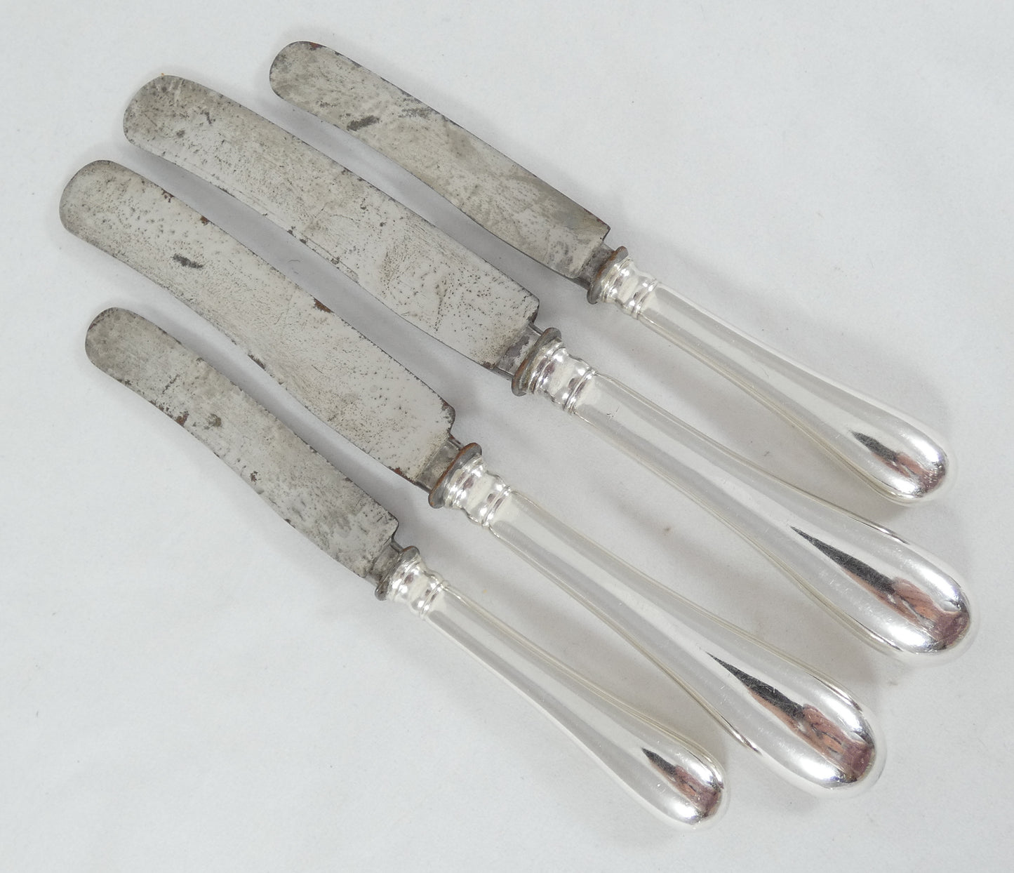 Antique German Solid 800 Silver 12pc 2pl Cutlery Set Knife Fork Spoon Sterling