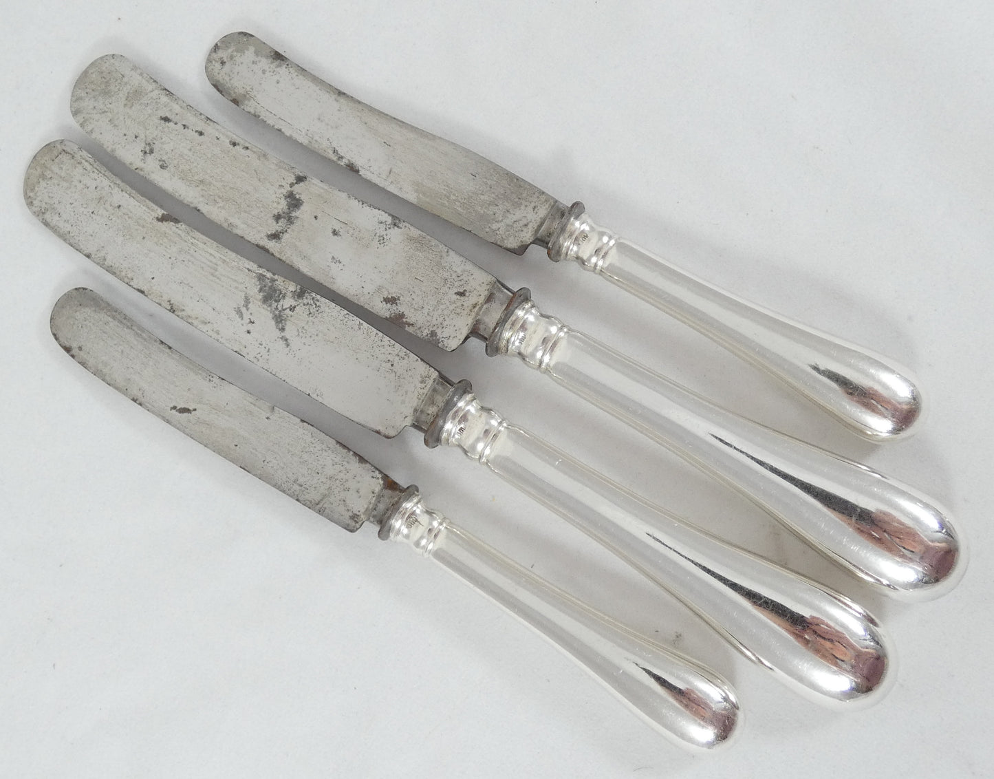 Antique German Solid 800 Silver 12pc 2pl Cutlery Set Knife Fork Spoon Sterling