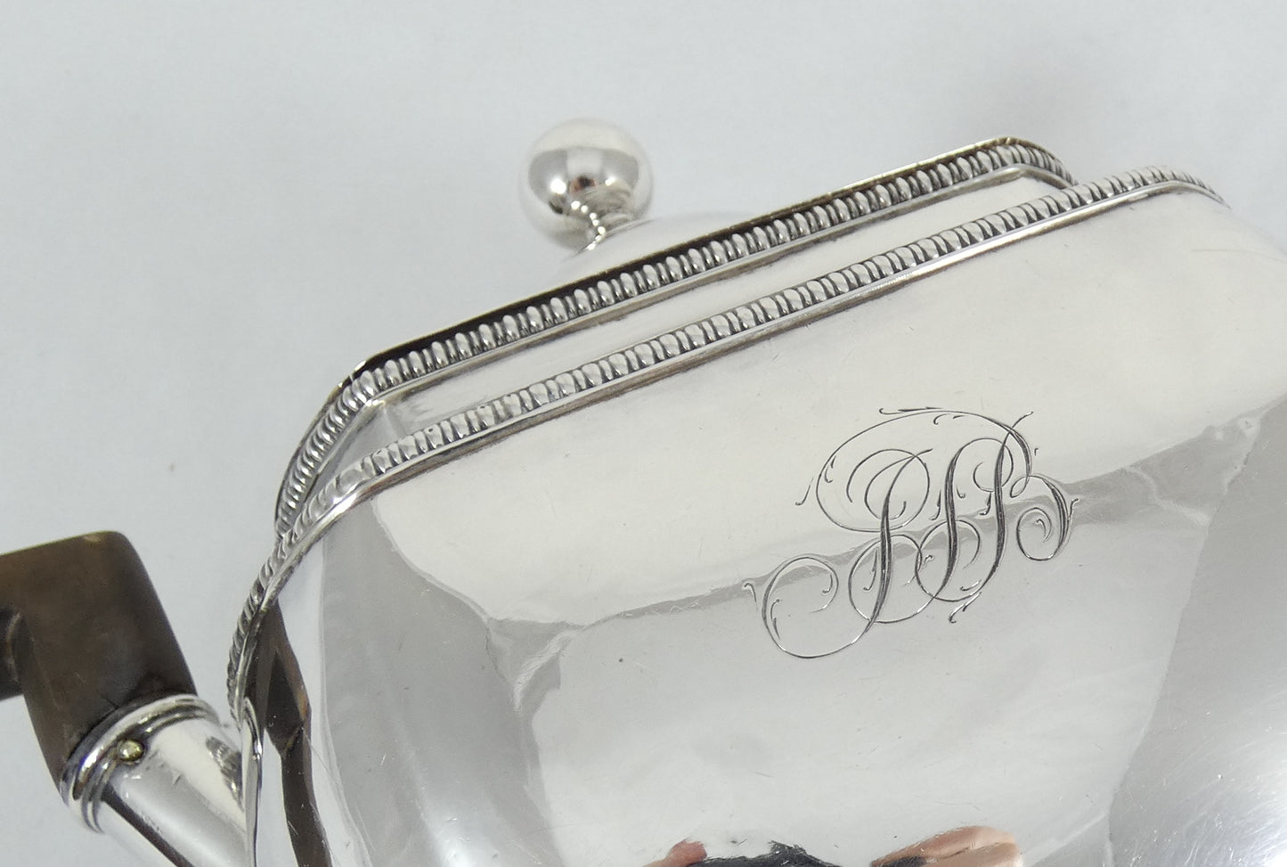 Antique Georgian 1806 Sterling Silver Footed Teapot Coffee Pot Internal Strainer