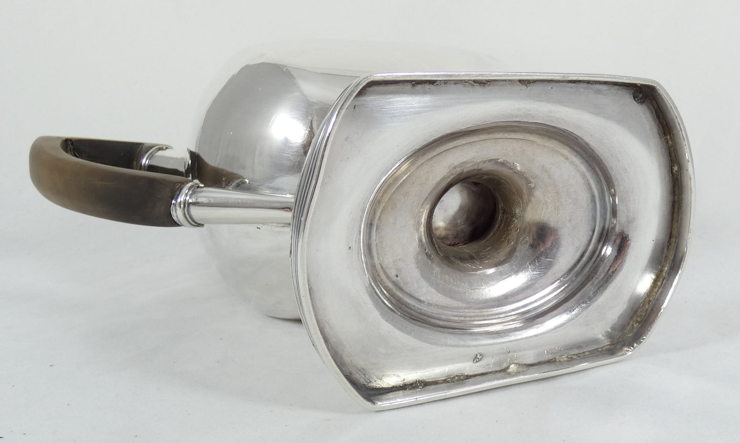 Antique Georgian 1806 Sterling Silver Footed Teapot Coffee Pot Internal Strainer