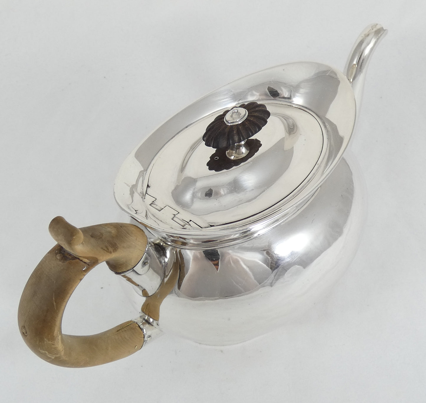 Antique Georgian 1802 Sterling Silver 1L Teapot Tea Pot Charles Aldridge London