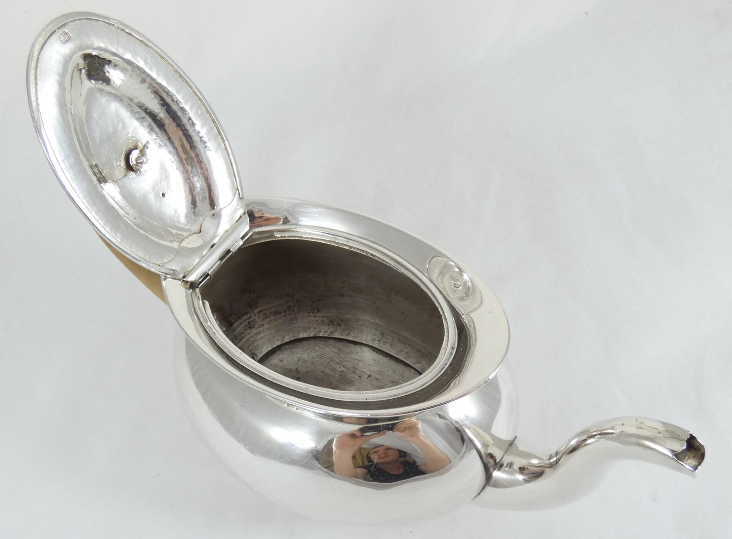 Antique Georgian 1802 Sterling Silver 1L Teapot Tea Pot Charles Aldridge London
