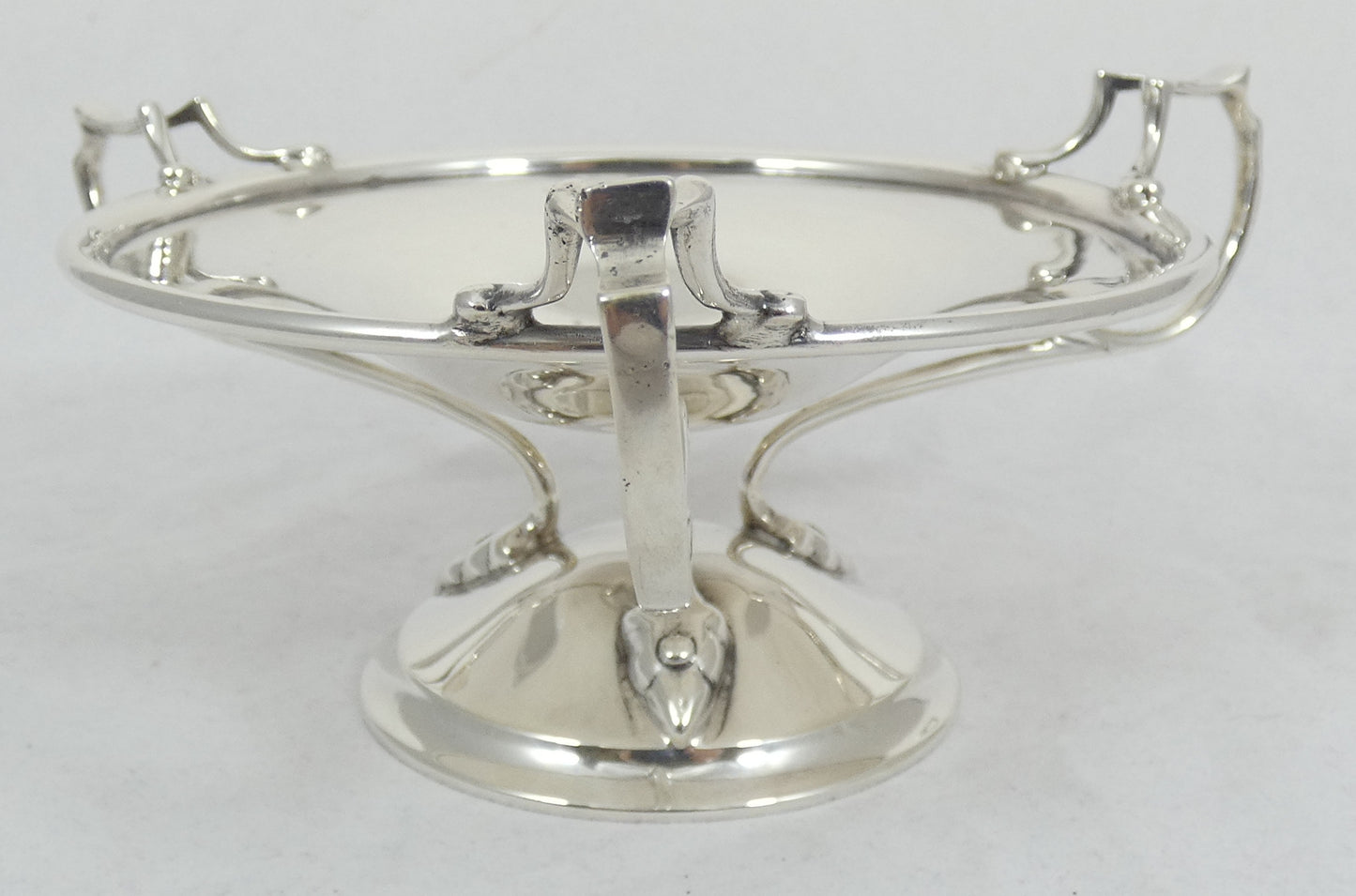 Antique Art Nouveau 1906 Sterling Silver Tri-Handle Comport Lolly Bowl Nut Dish