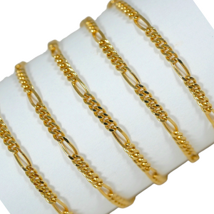Quality Solid 14ct Yellow Gold 2mm Figaro Link 50cm 20" Necklace Chain 5 & 1 585