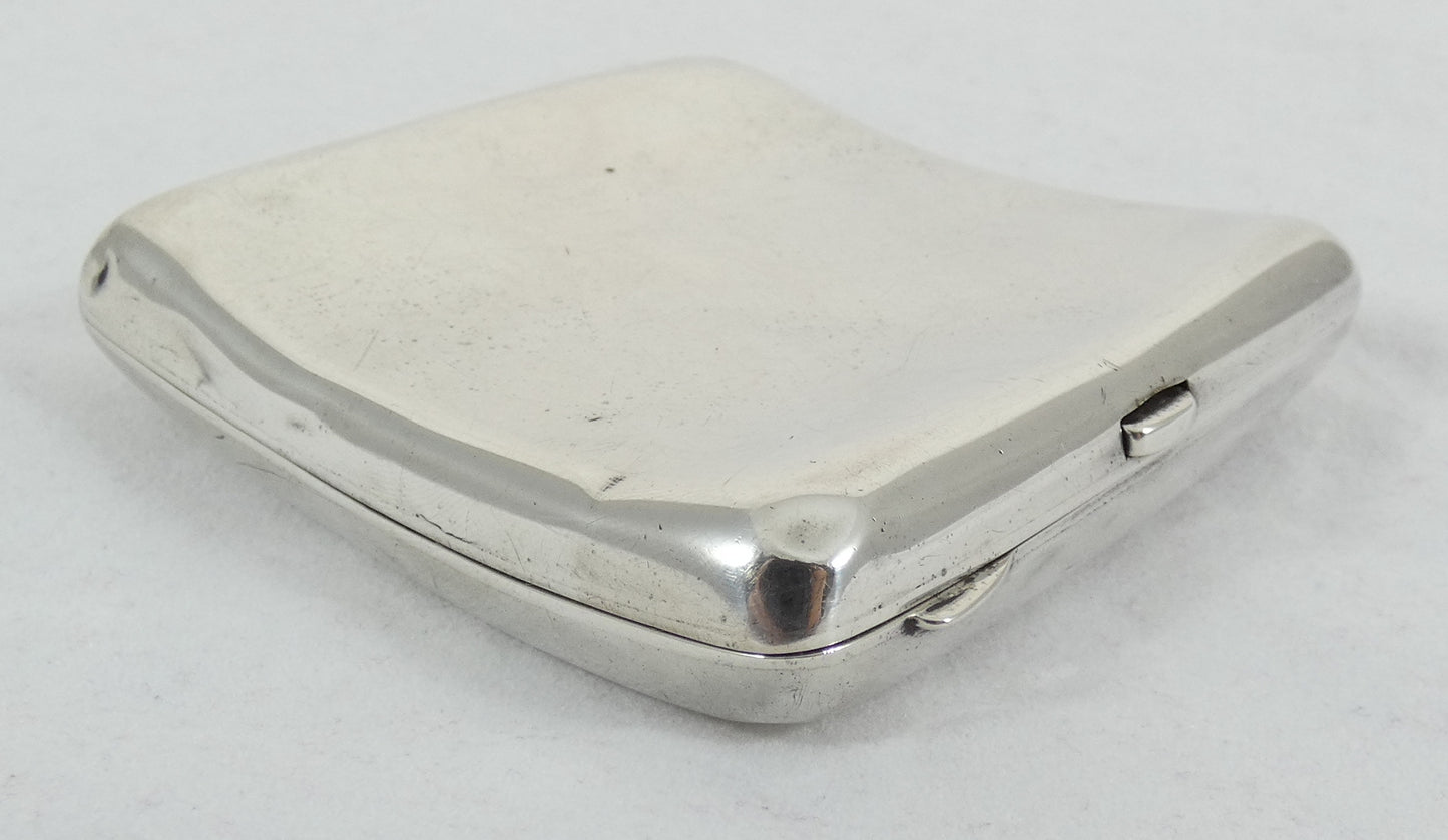 Antique Edwardian 1910 Levinson Australian Sterling Silver Cigarette Card Case