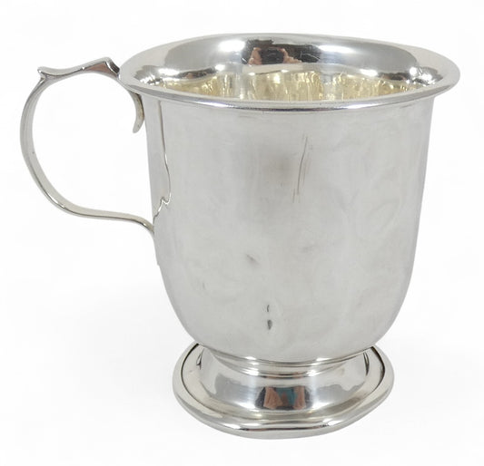 Antique Art Deco 1939 Sterling Silver Christening Childs Mug Tankard Cup 100ml