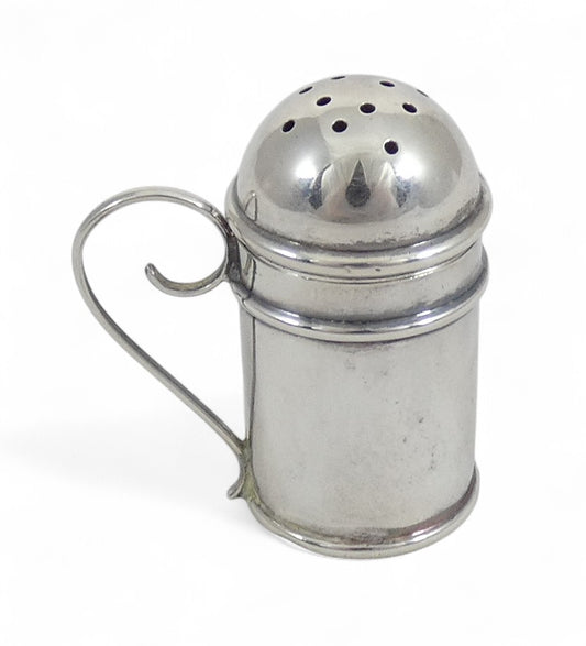 Antique Edwardian 1907 Sterling Silver Novelty Flour Sifter Pepper Pot Shaker CW