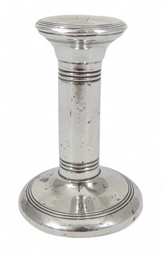 Antique Edwardian 1909 Sterling Silver 10cm Candlestick 20mm 2cm Candle Holde
