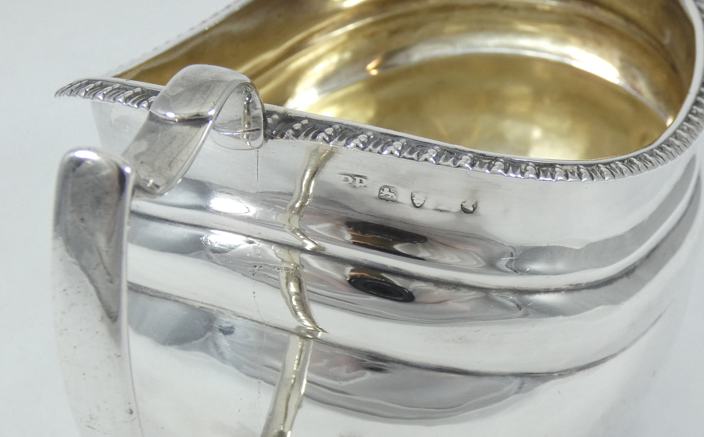 Antique Georgian 1814 Sterling Silver Large Sugar Bowl Twin Handle Tea Set RP