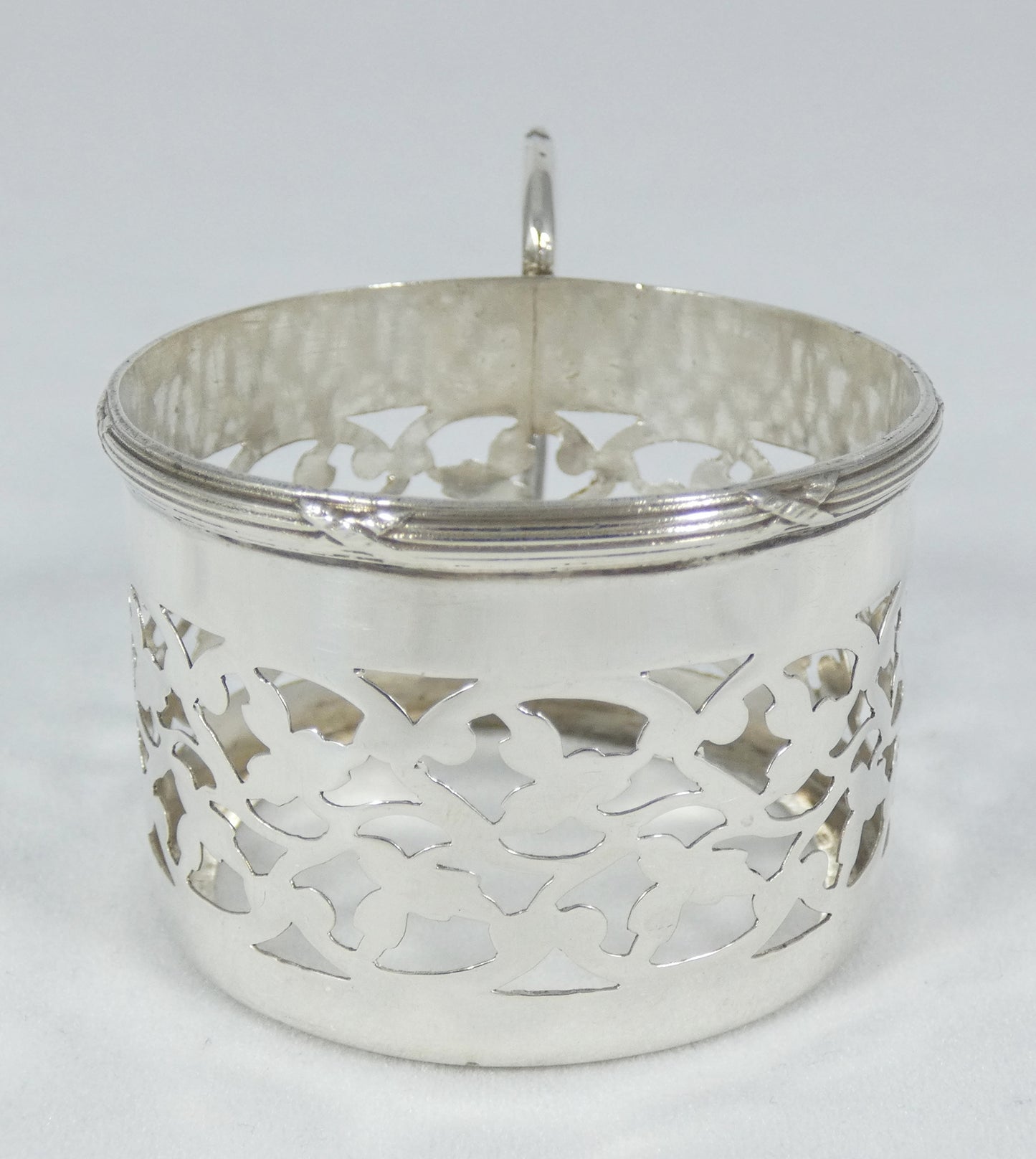 Antique Edwardian Set of 6 Sterling Silver Demitasse Coffee Liqueur Cup Holders