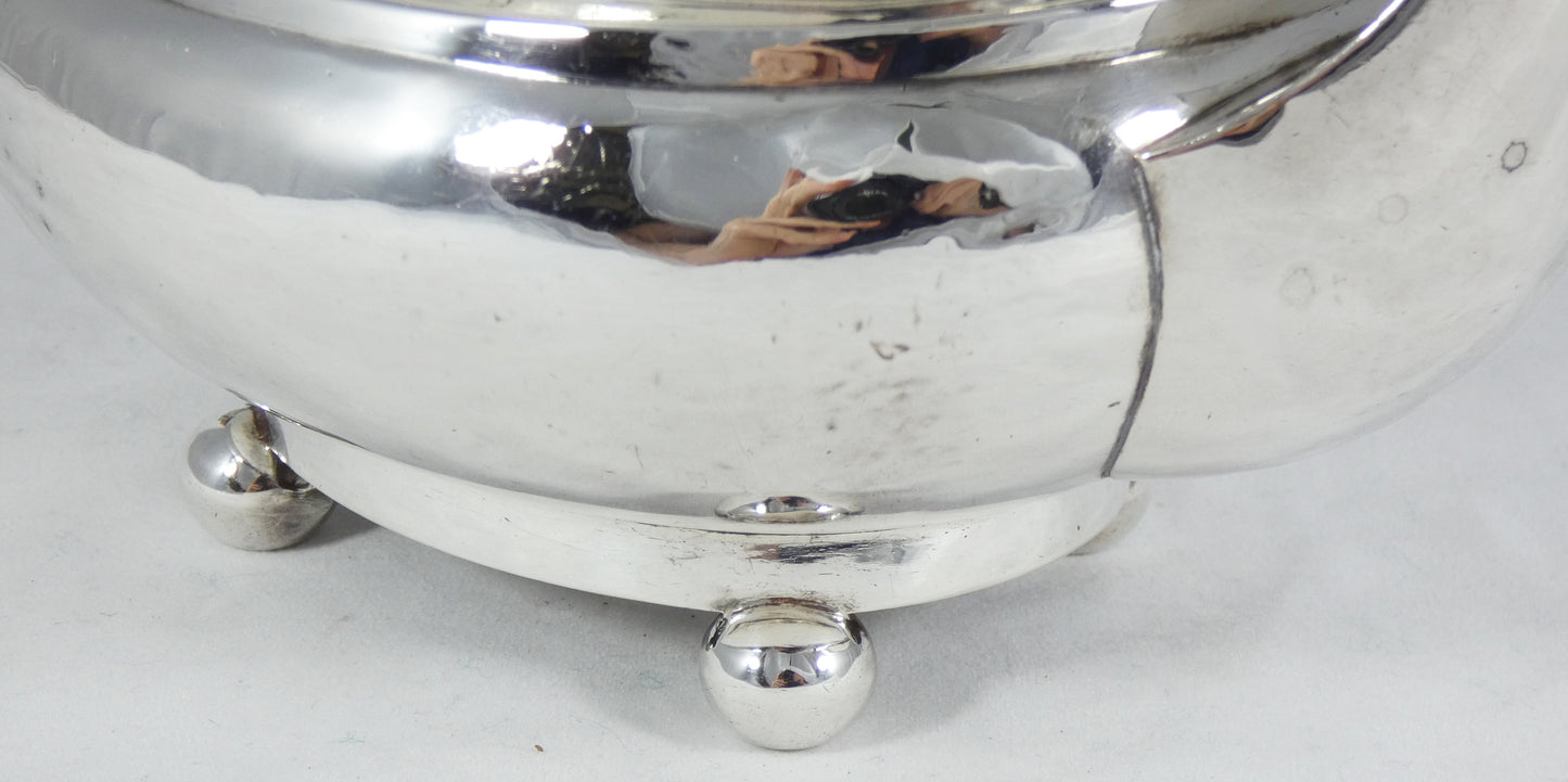 Antique Georgian 1820 Rare York Sterling Silver Teapot Tea Pot Barber & Whitwell