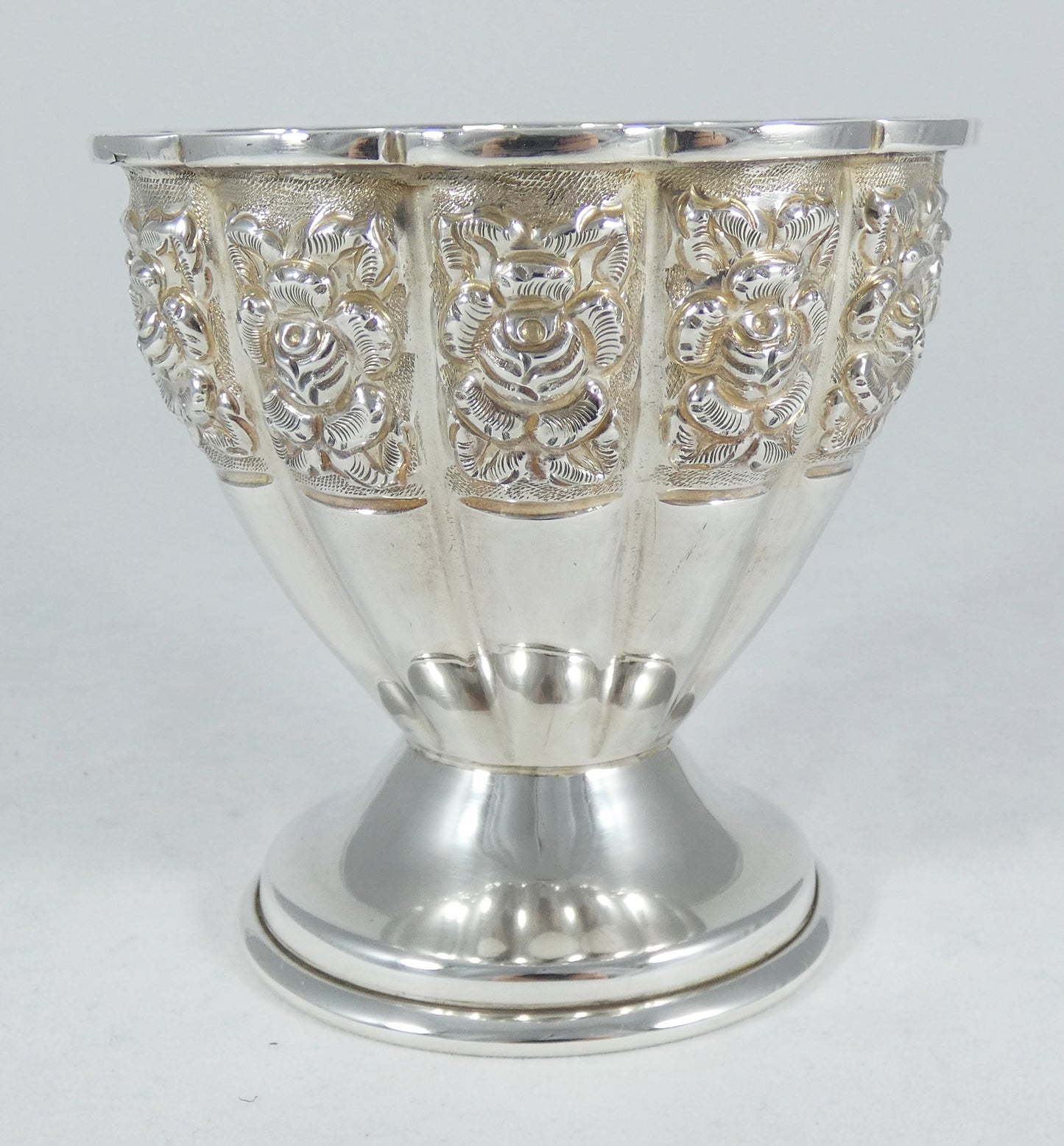 Antique Vintage 1950 FarFan Spratling Mexican Sterling Silver Sugar Bowl Vase