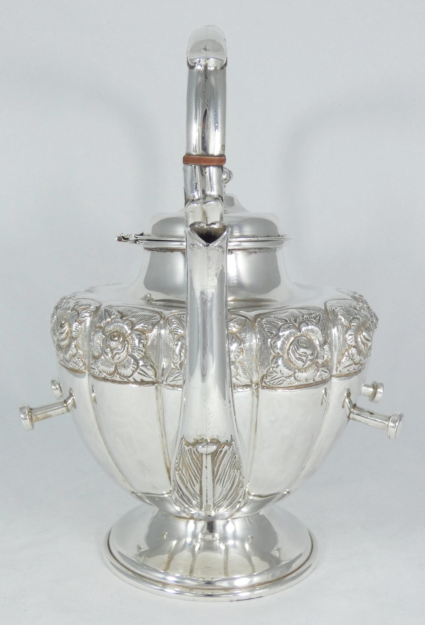 Antique Vintage 1950 FarFan Spratling Mexican Sterling Silver Spirit Kettle Pot