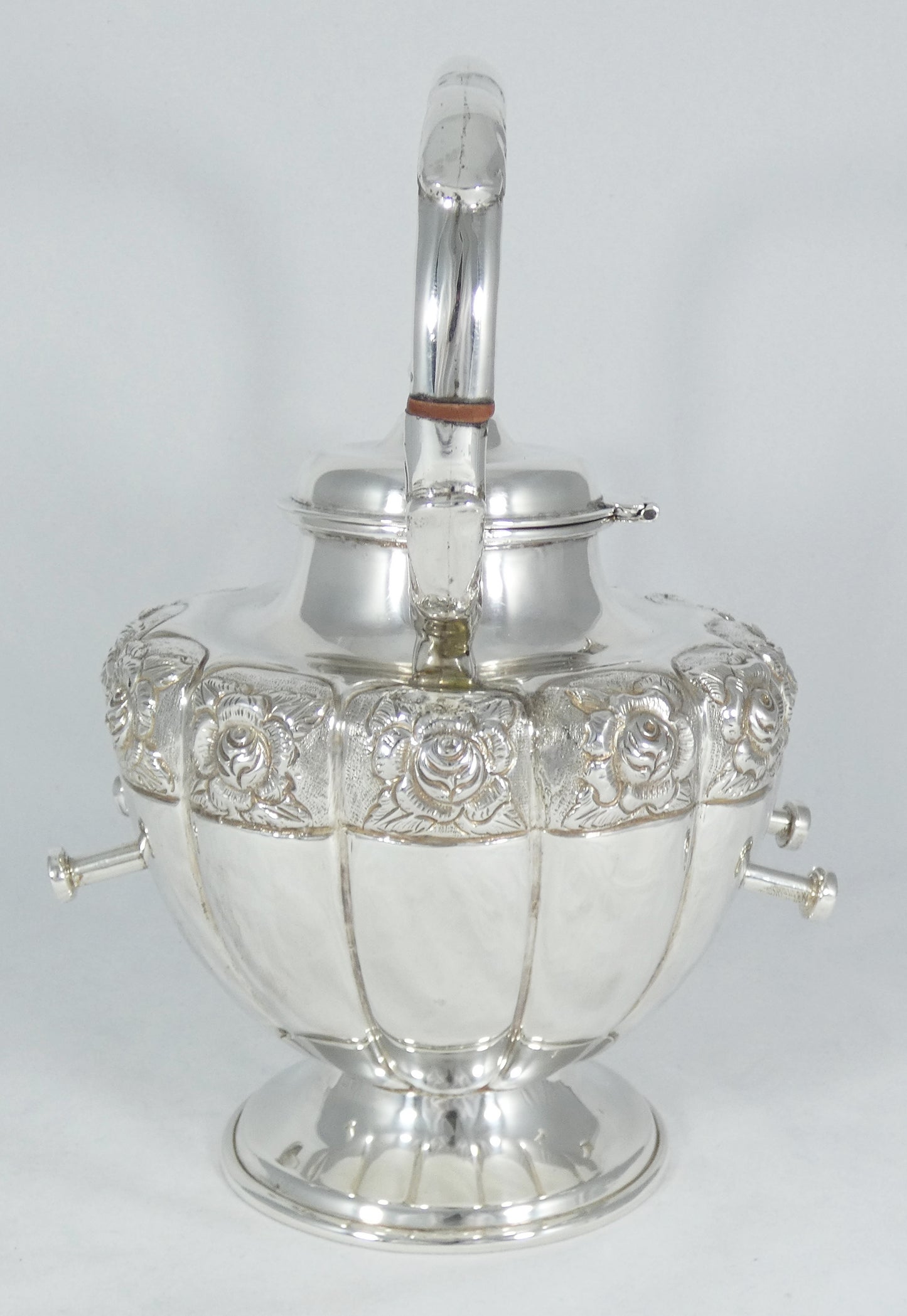 Antique Vintage 1950 FarFan Spratling Mexican Sterling Silver Spirit Kettle Pot