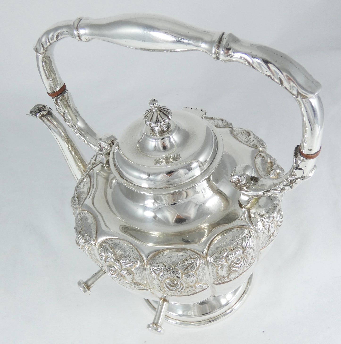 Antique Vintage 1950 FarFan Spratling Mexican Sterling Silver Spirit Kettle Pot