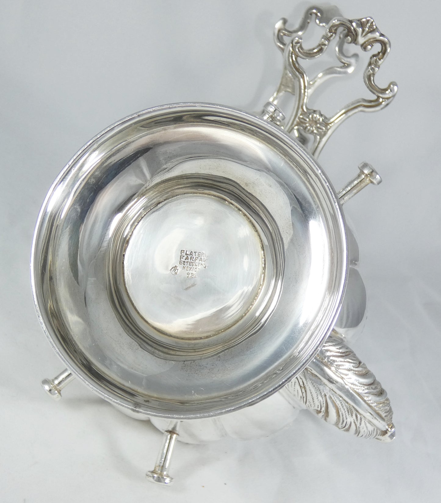 Antique Vintage 1950 FarFan Spratling Mexican Sterling Silver Spirit Kettle Pot