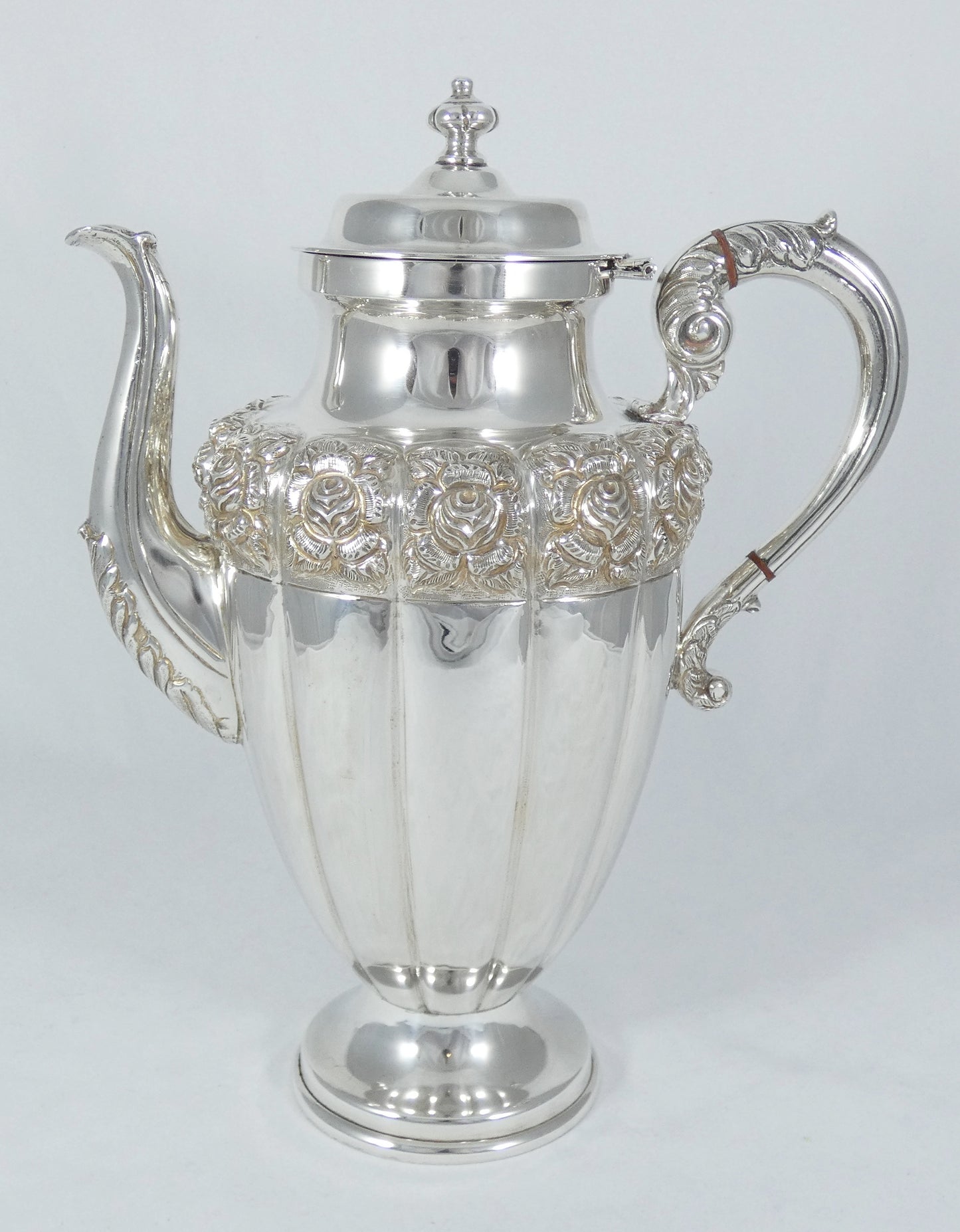 Antique Vintage 1950 FarFan Spratling Mexican Sterling Silver Teapot Coffee Pot