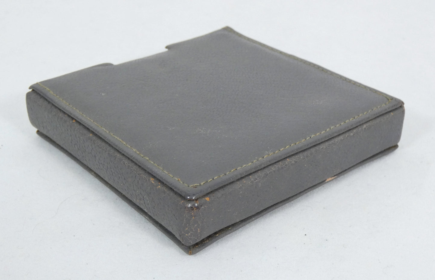 Antique Art Deco 1949 Heavy Sterling Silver Cased Ladies Powder Compact Mirror