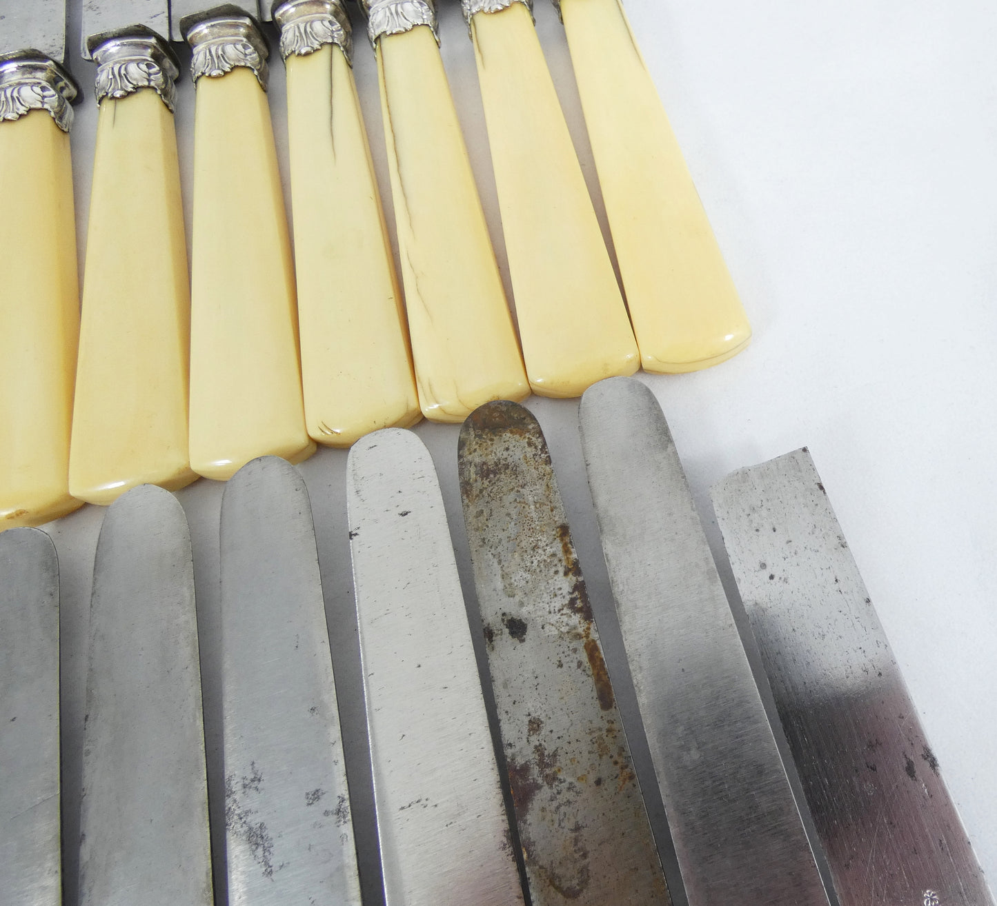 Antique 88pc Buchler Swiss Solid 800 Silver Large Boxed Cutlery Set Knife Fork